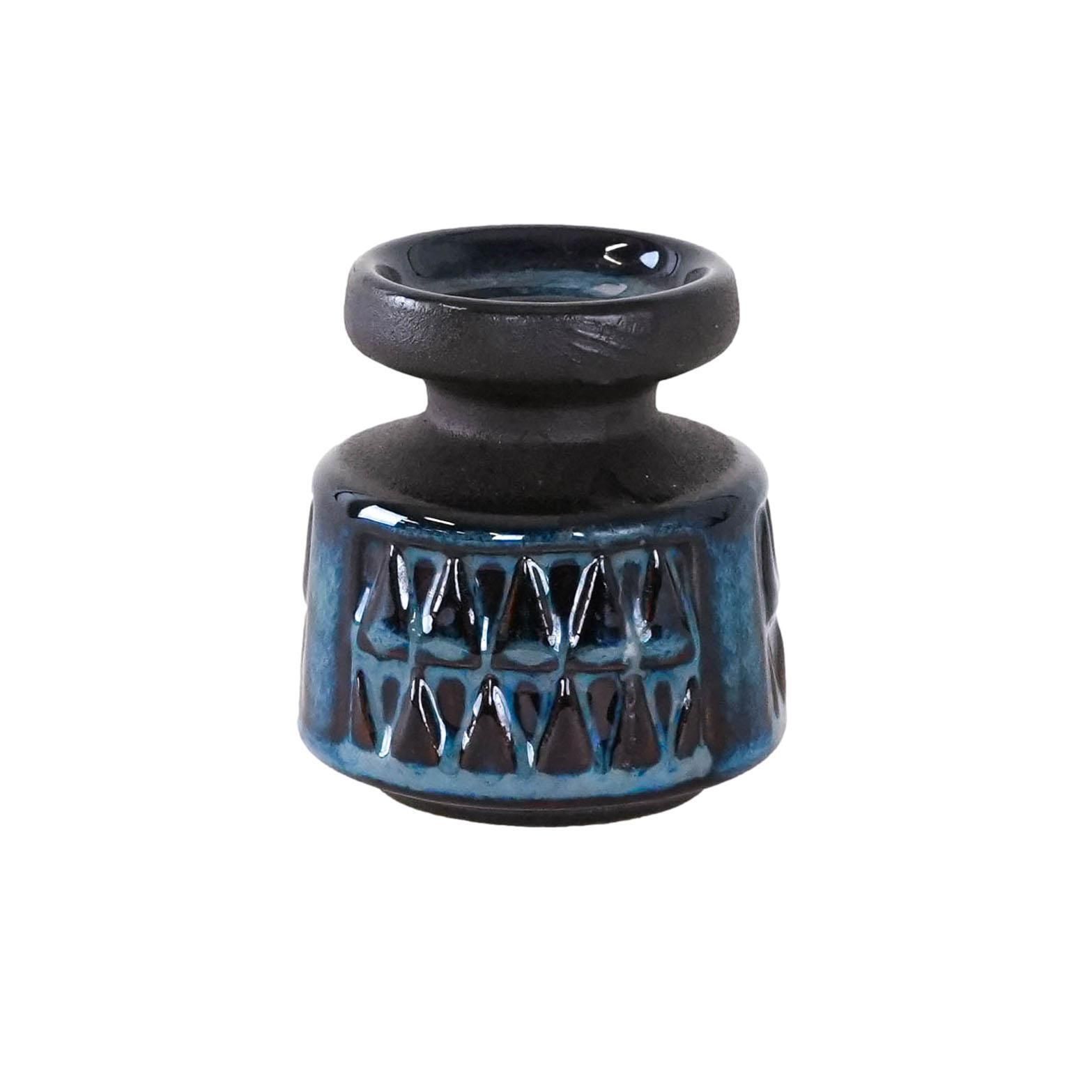 Ceramic Candle Holder, Danish Design, 1960s, Manufacturer: Søholm Keramik, Designer: Einar Johansen