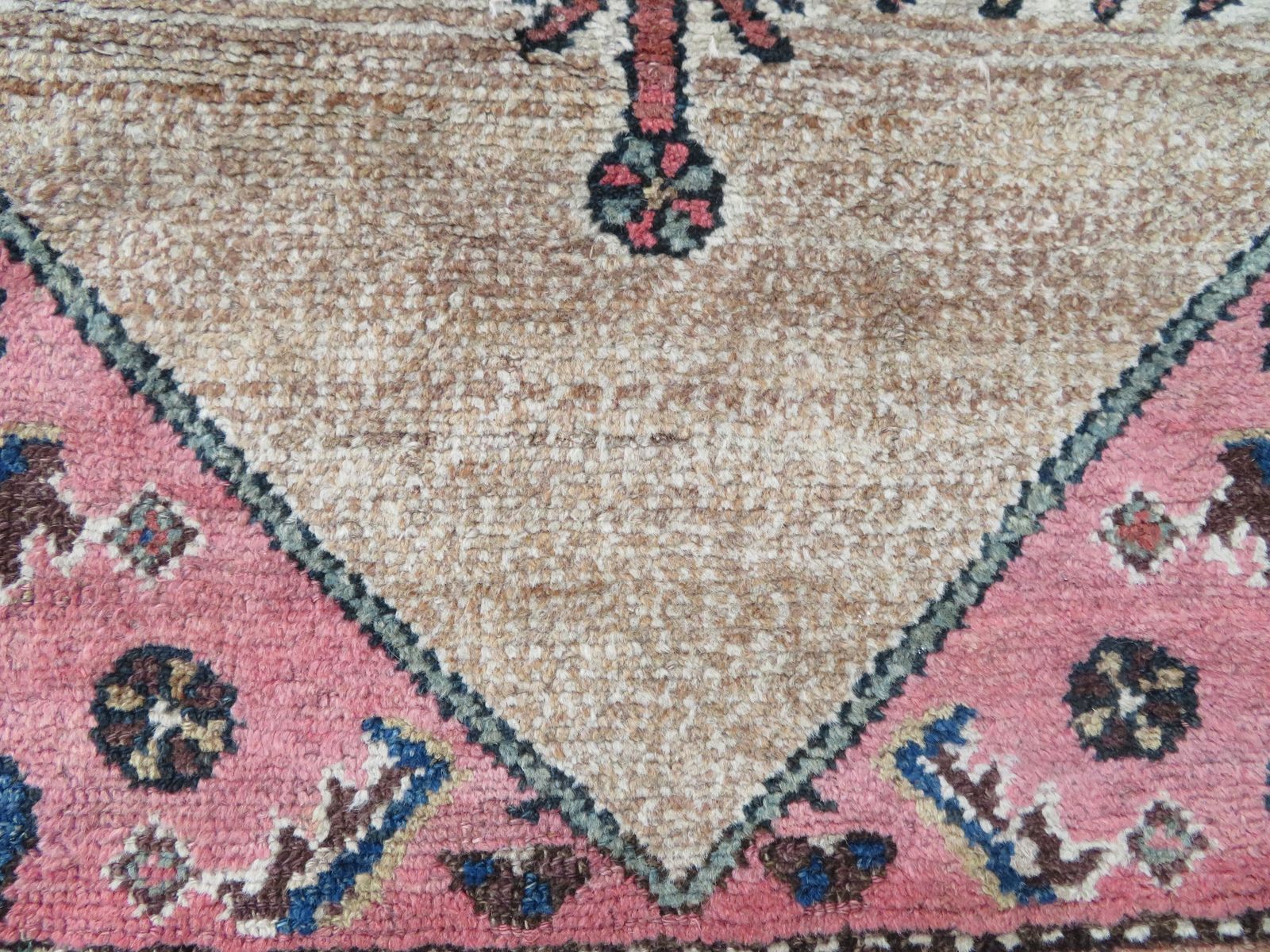 650.0 Antique Kurdish Tribal Rug. 206cm X 117cm. photo