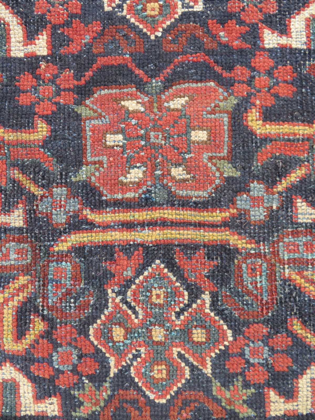 Distressed Antique Kurdish Rug. 173cm X 137cm. photo 499.0