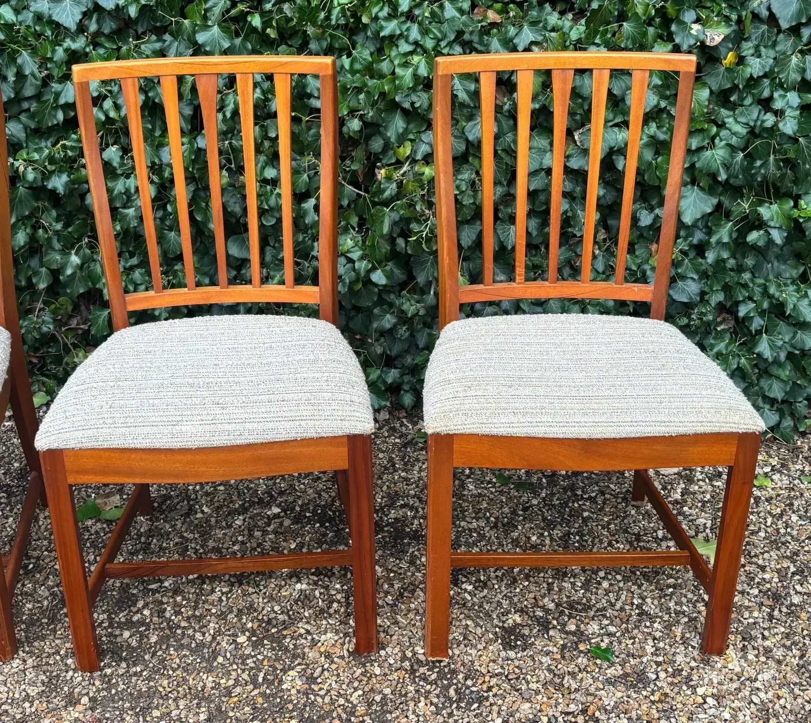 photo for sale Set Of 6 Mid Century Teak Dining Chairs By McIntosh C.1970s