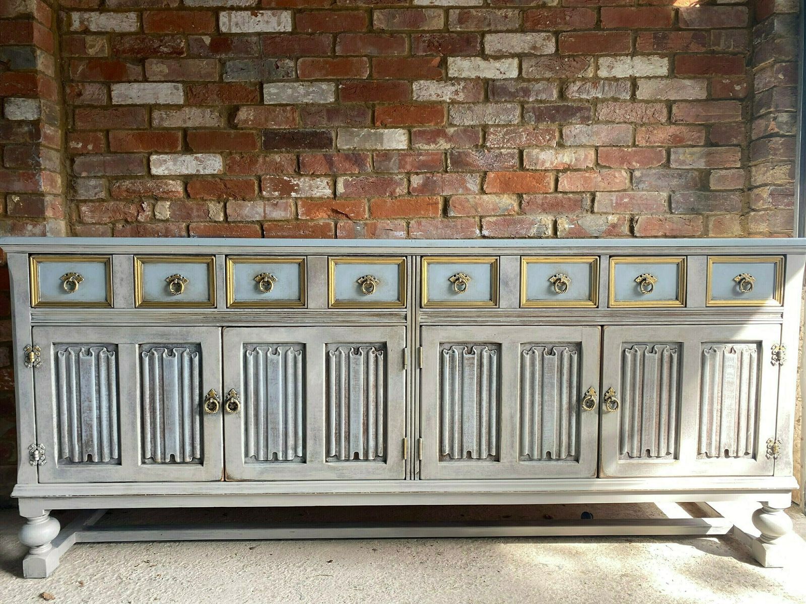 Grey Painted Sideboard, 1900s, Antique photo buy