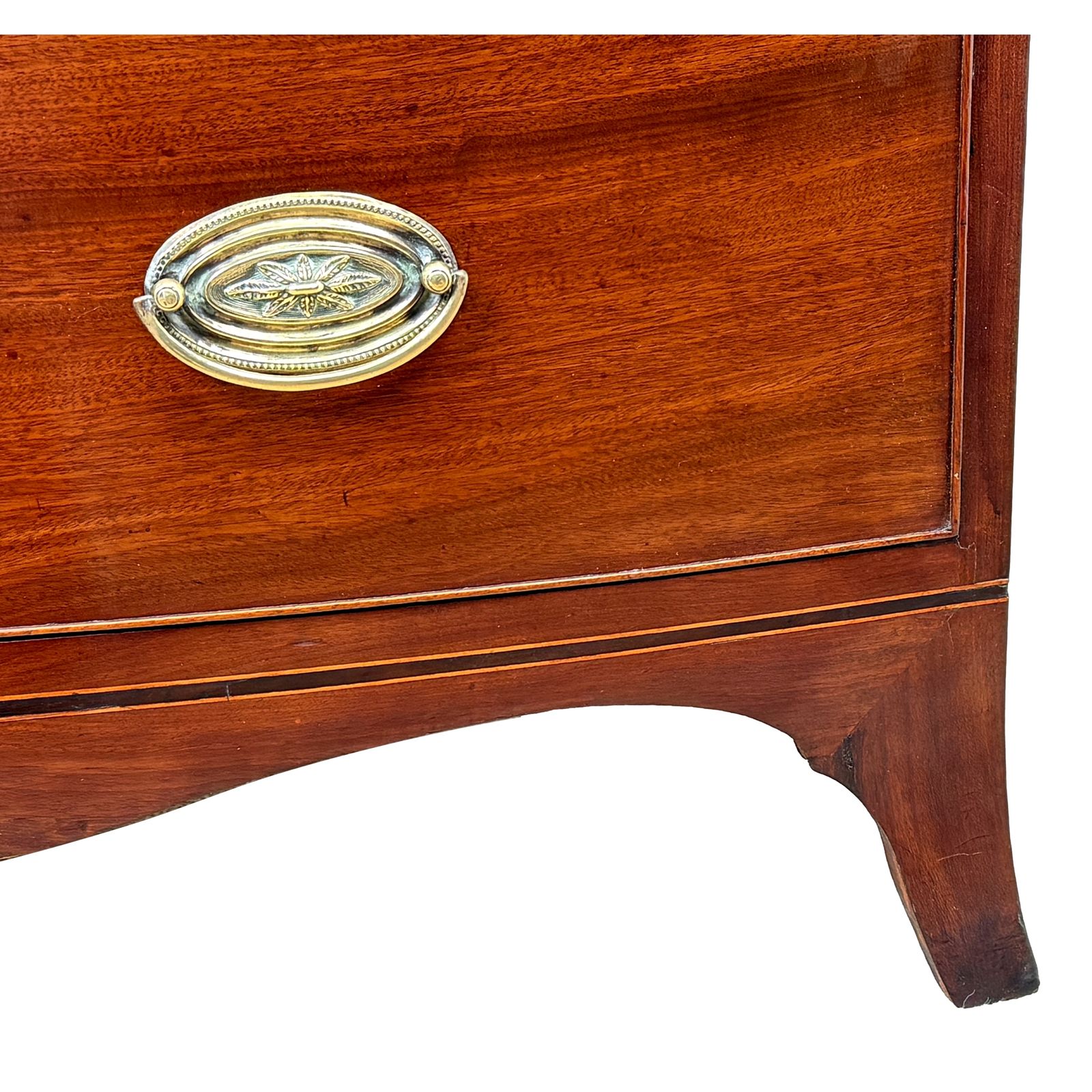 George III 18th Century Bowfront Mahogany Chest Of Drawers (England, Circa 1790) photo 2995.0
