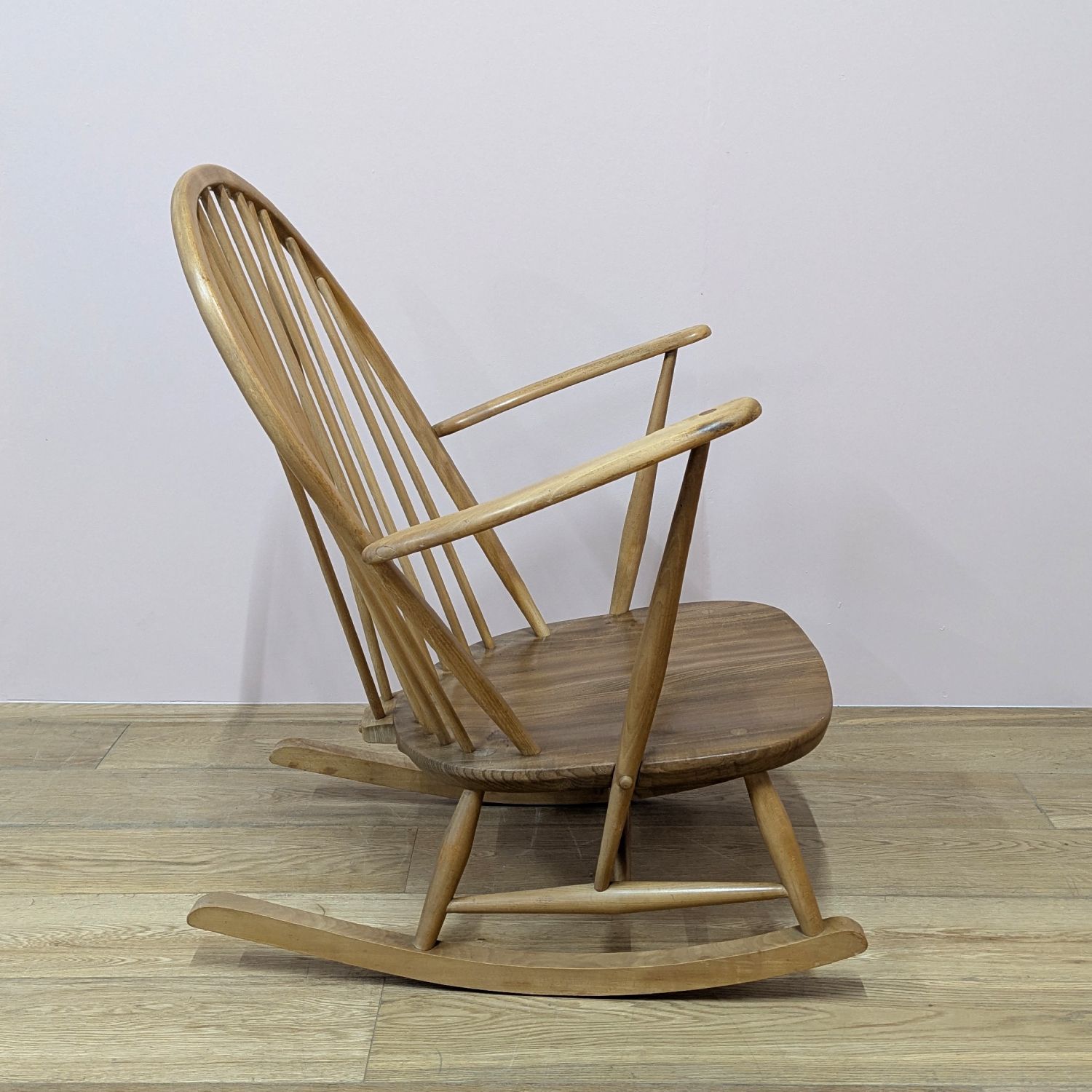 Original Vintage 1960s Ercol ‘Grandfather’ Model 315 Rocking Chair photo 365.0