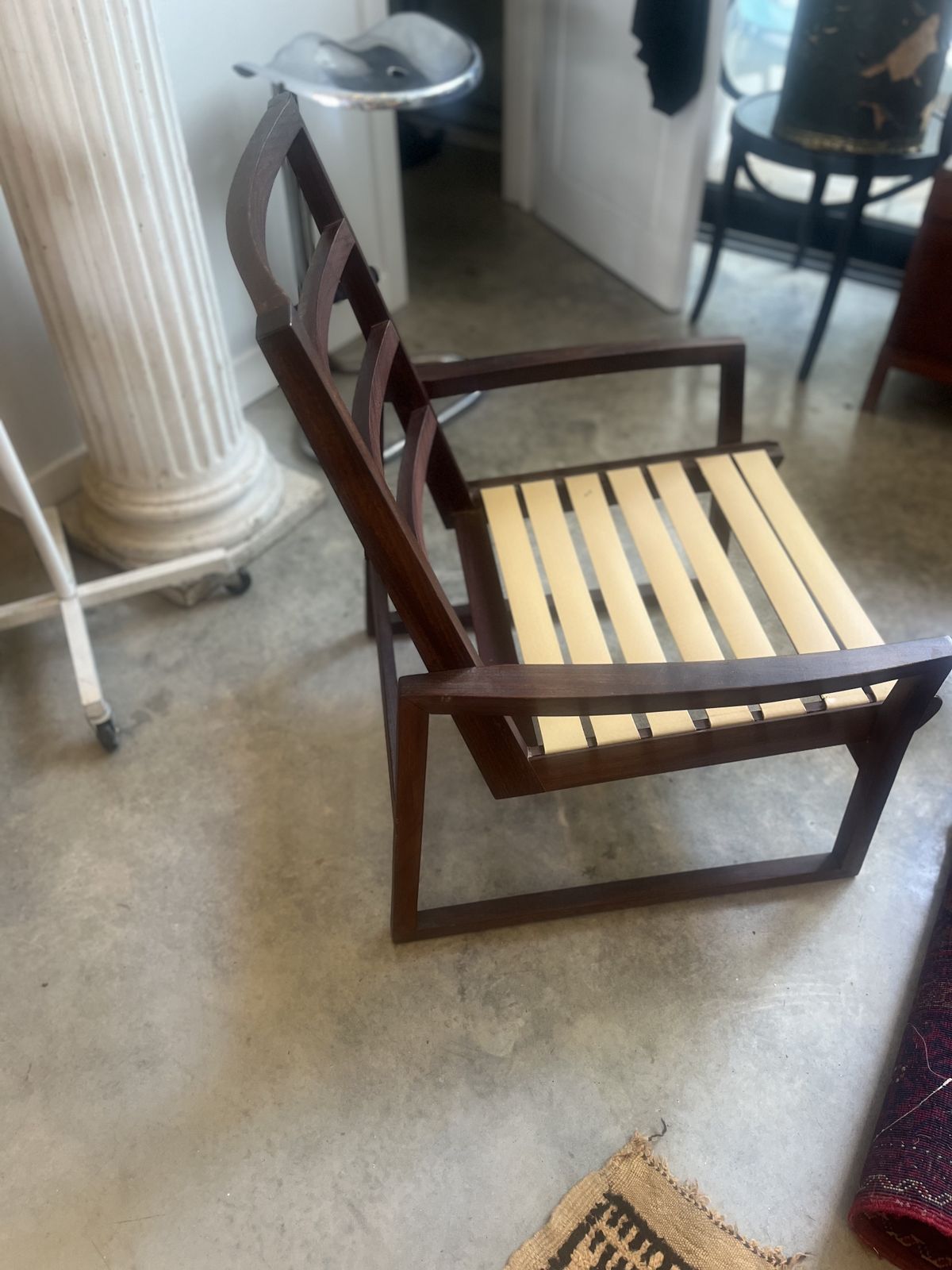 Danish Rosewood Open Frame Capella Style Easy Chairs photo for sale