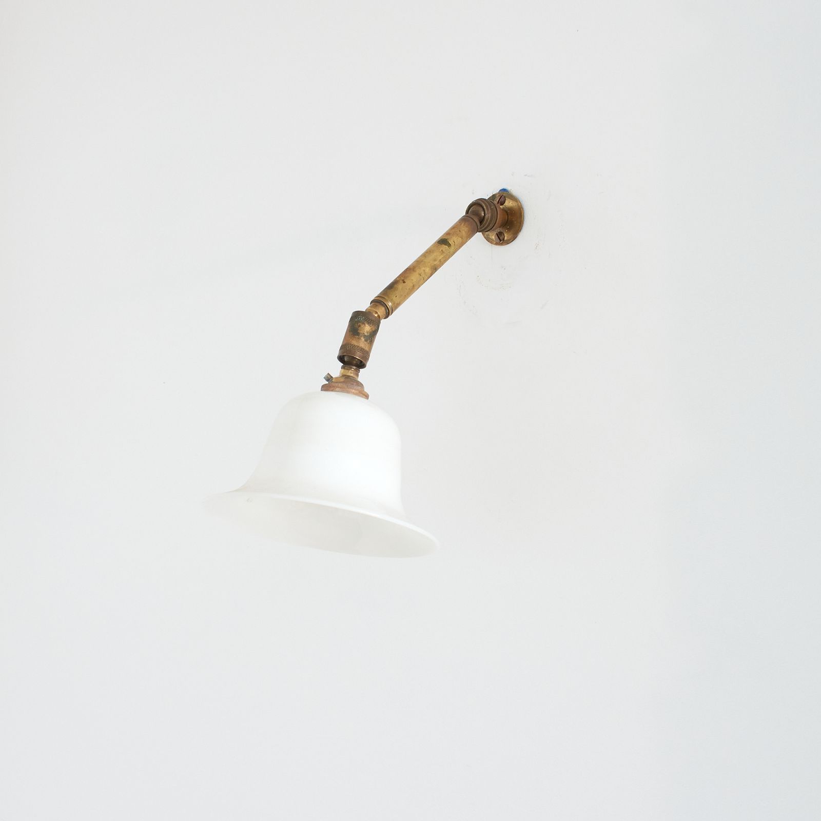 French Antique Brass Adjustable Coolie Wall Light photo furniture