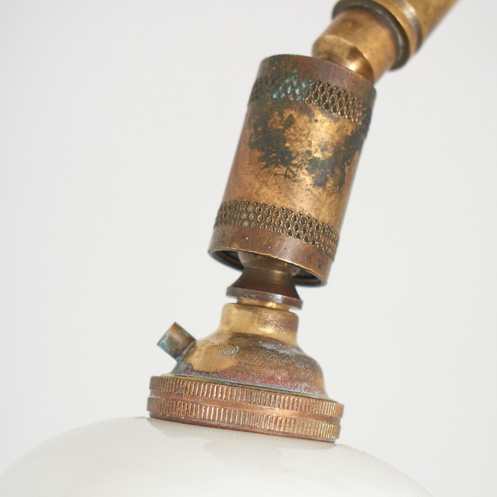 French Antique Brass Adjustable Coolie Wall Light photo Lighting