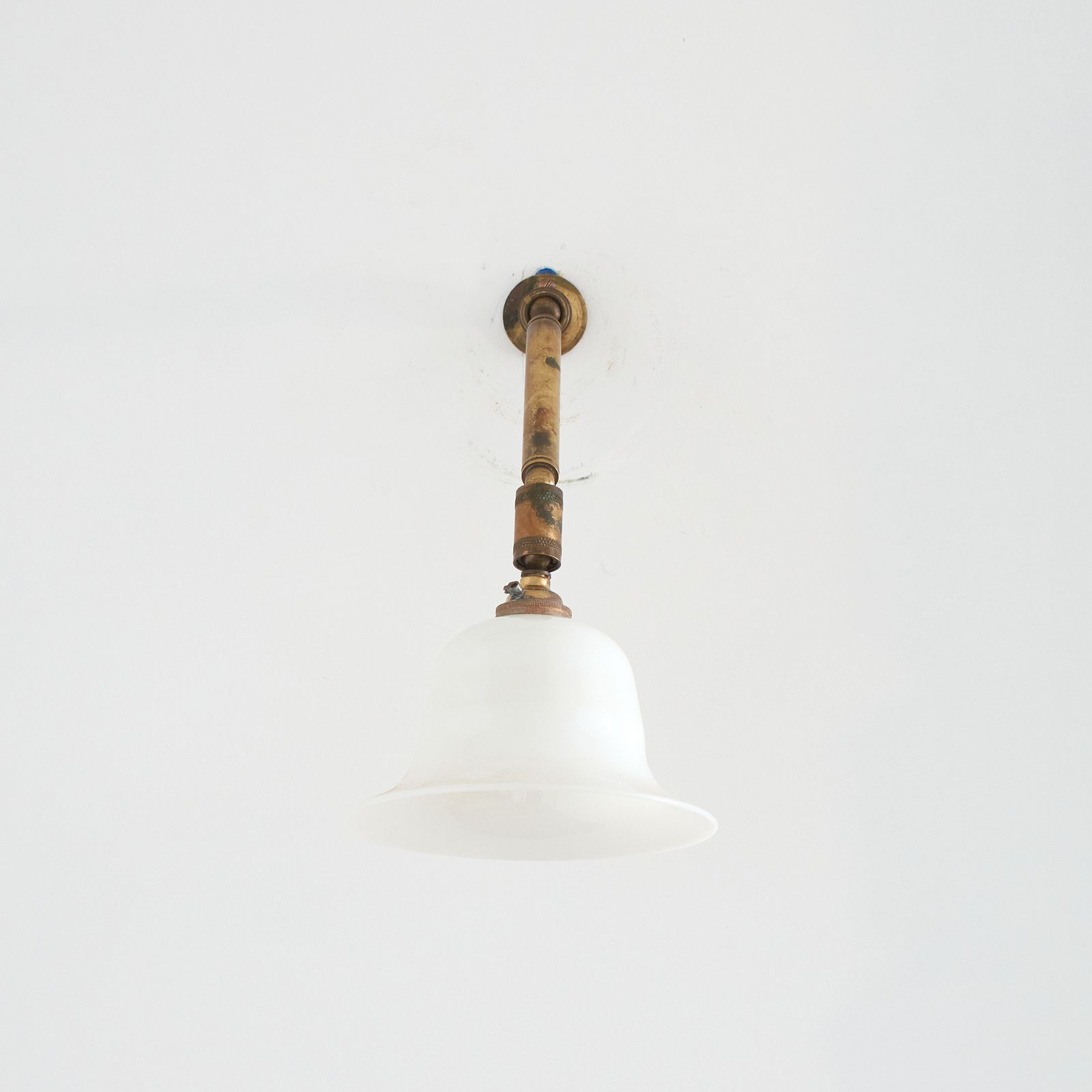French Antique Brass Adjustable Coolie Wall Light photo buy