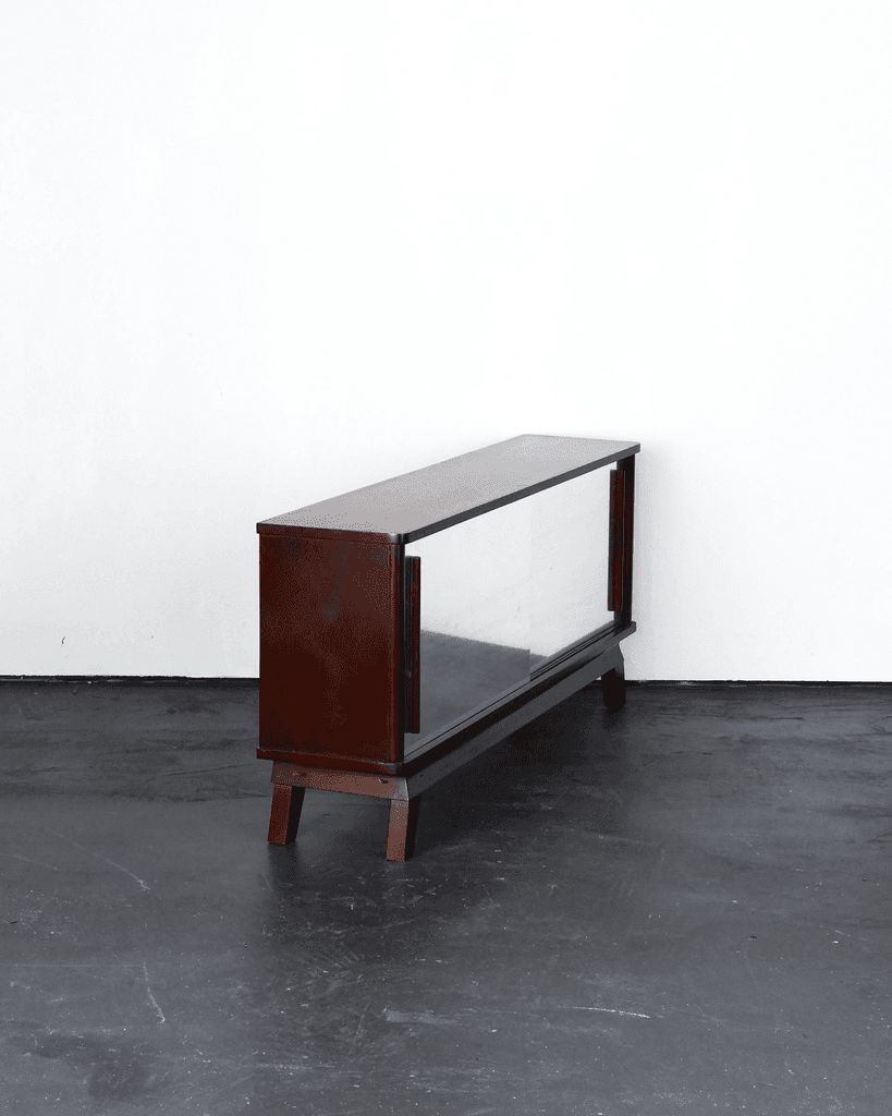 Small French C.1950s Rosewood Veneer & Aluminium Sideboard. photo for sale