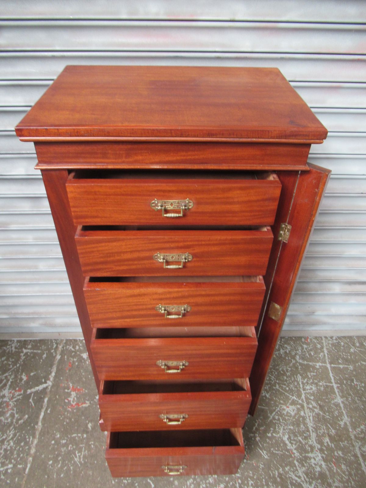 photo furniture Victorian Period Mahogany Wellington   Chest Of Drawers