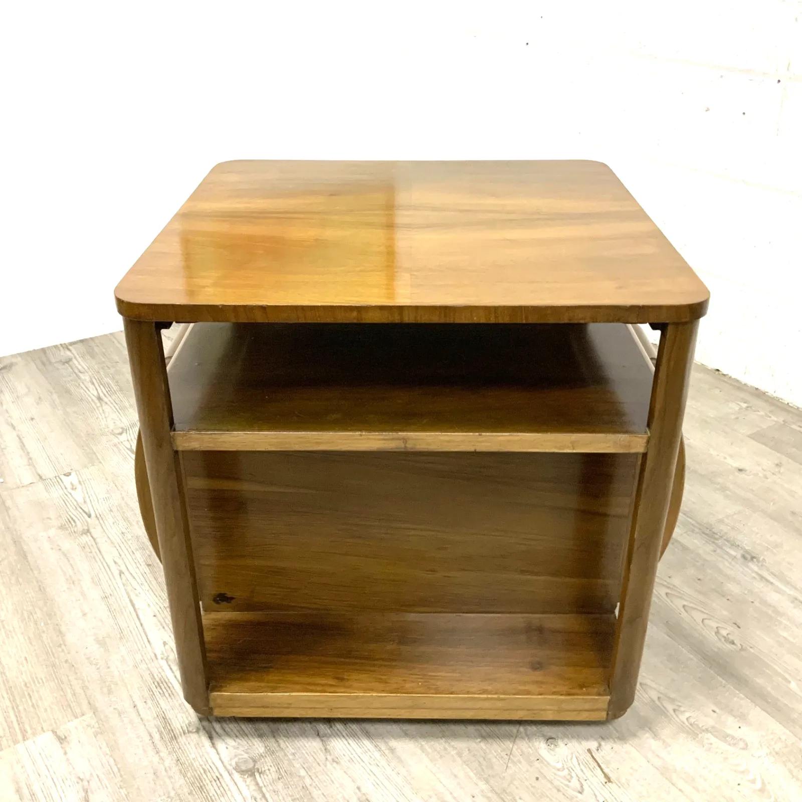 1930s Vintage Art Deco Walnut Cocktail Drinks Cabinet By Incorporall photo Furniture