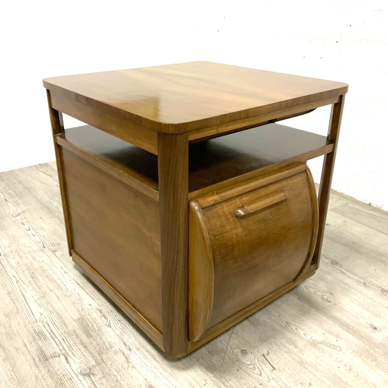 1930s Vintage Art Deco Walnut Cocktail Drinks Cabinet By Incorporall photo vinterior