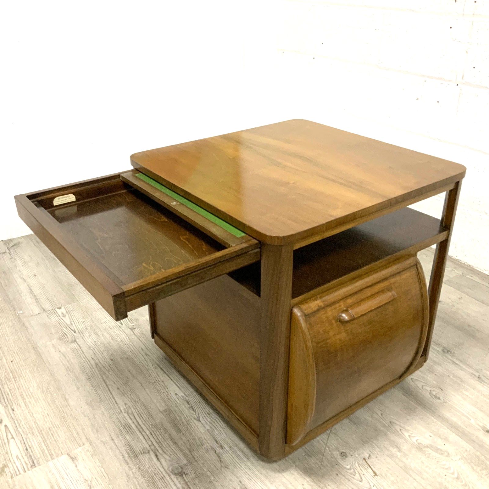1930s Vintage Art Deco Walnut Cocktail Drinks Cabinet By Incorporall photo vintage