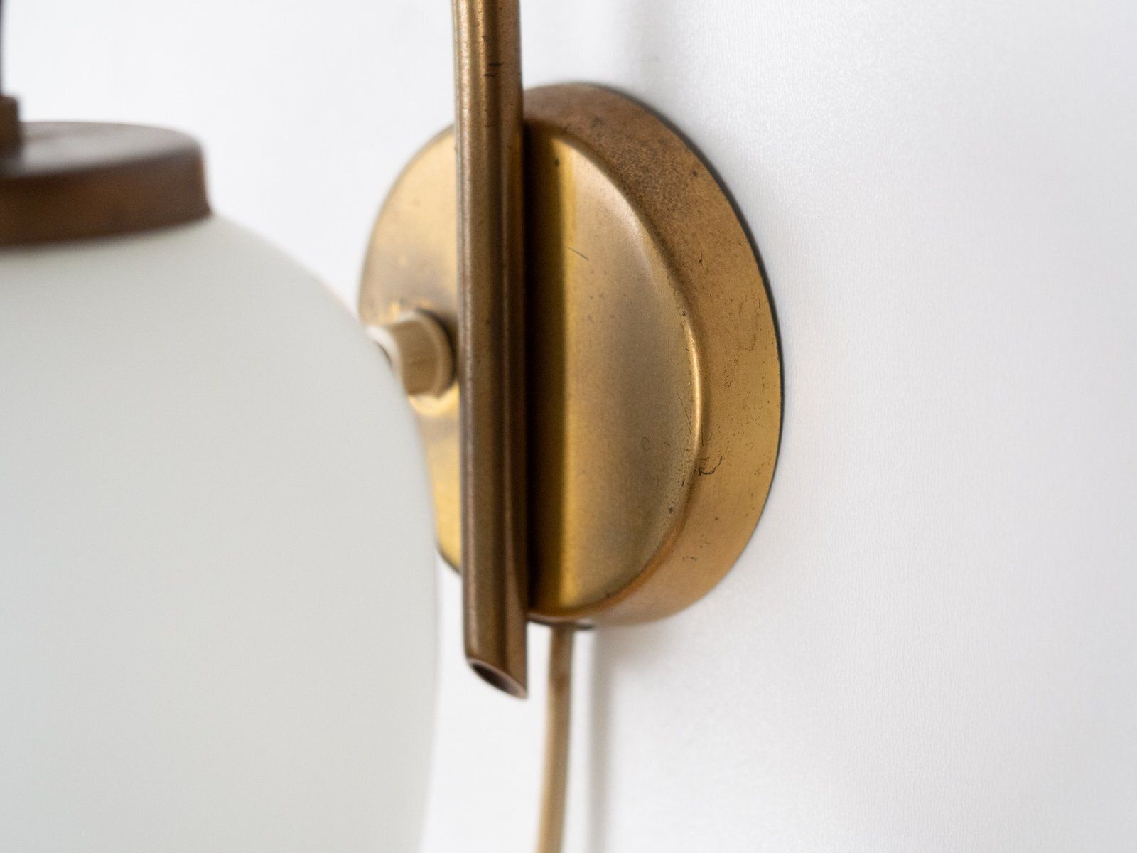 Vintage Danish Kina Sconces By Bent Karlby For Lyfa, 1940s, Set Of 2 photo vintage