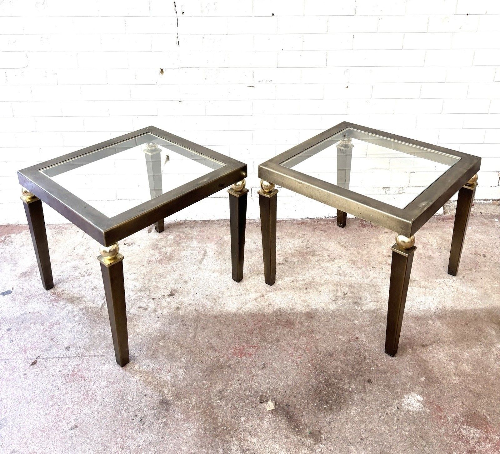 A Fantastic Pair Of Belgo Chrome 1970’s Chrome Side Tables.