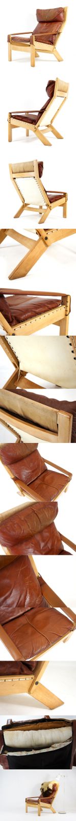 Retro Vintage Westnofa Easy Chair Lounge Armchair Mid Century 60s Danish 70s Oak photo furniture
