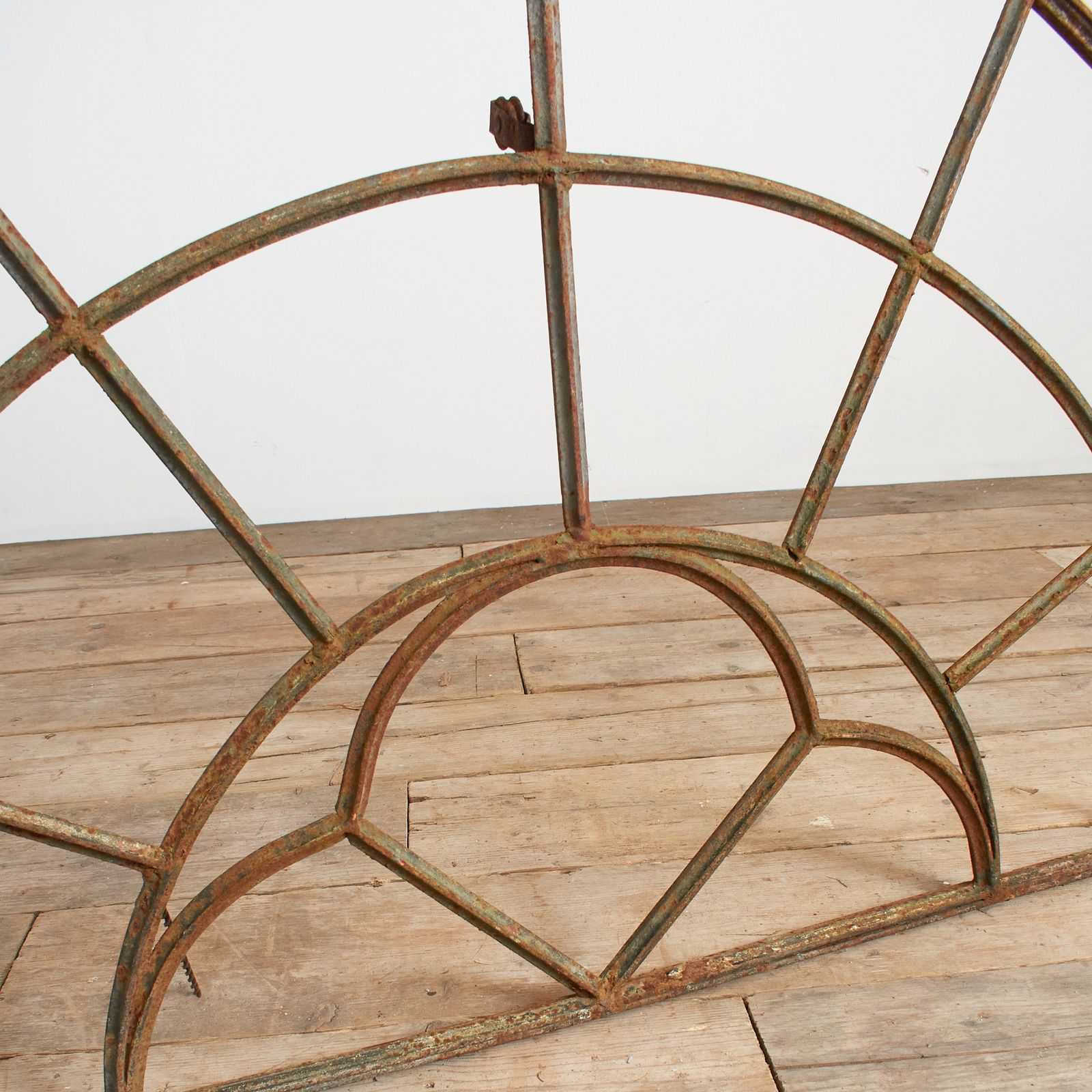 Antique Reclaimed Cast Iron Window Frame – A photo furniture