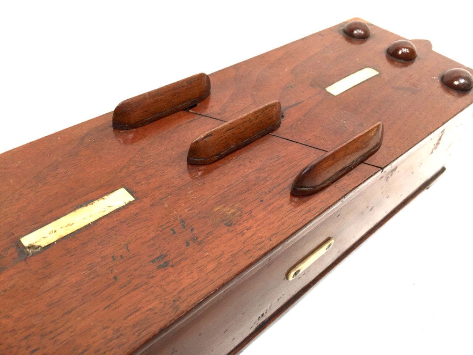 Antique Wooden 19th Century Secret Puzzle Box / Money Storage Chest C.1895 photo for sale