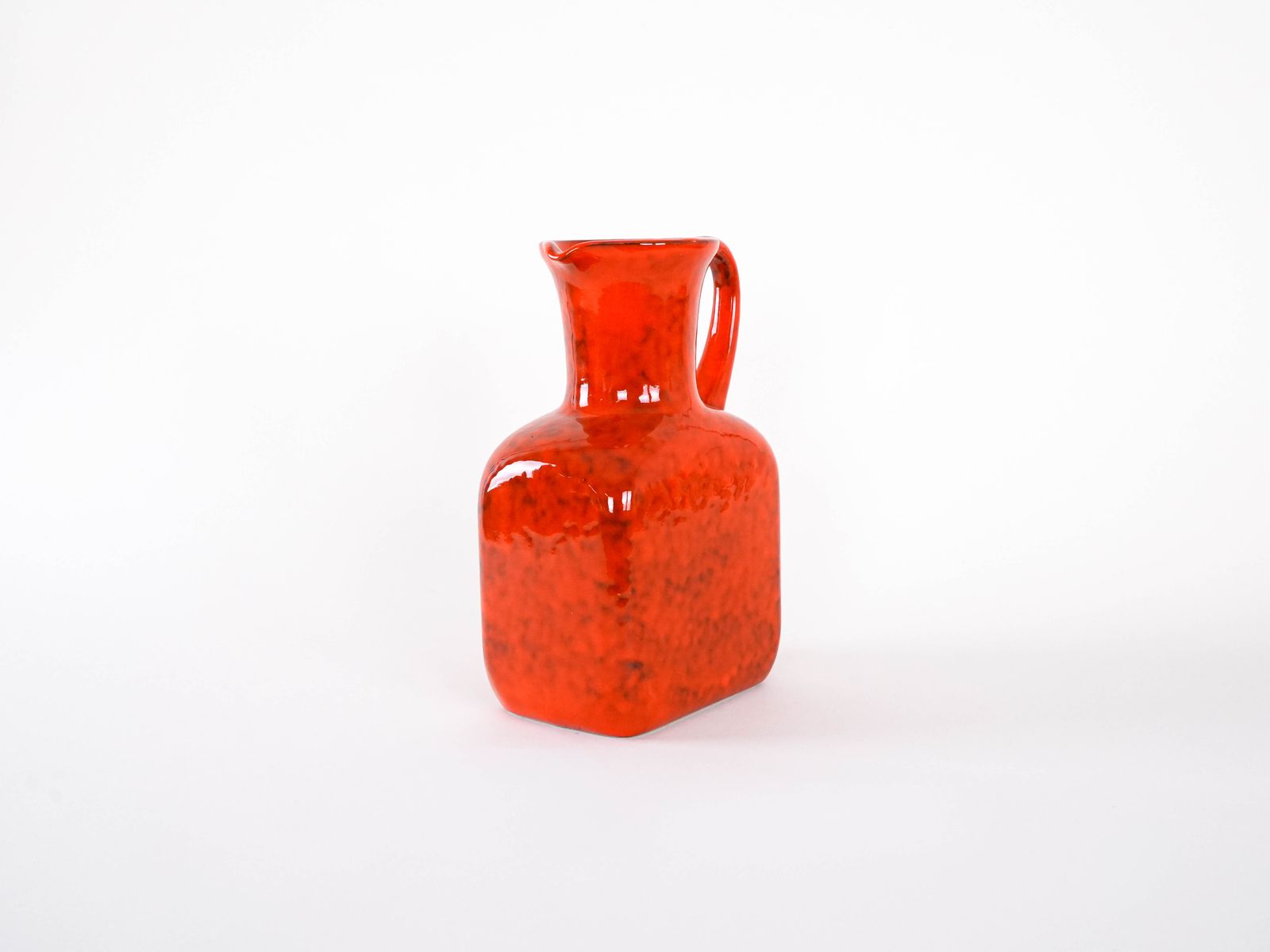Red Ceramic Vase, Italian Design, 1960s, Made In Italy photo 339.0