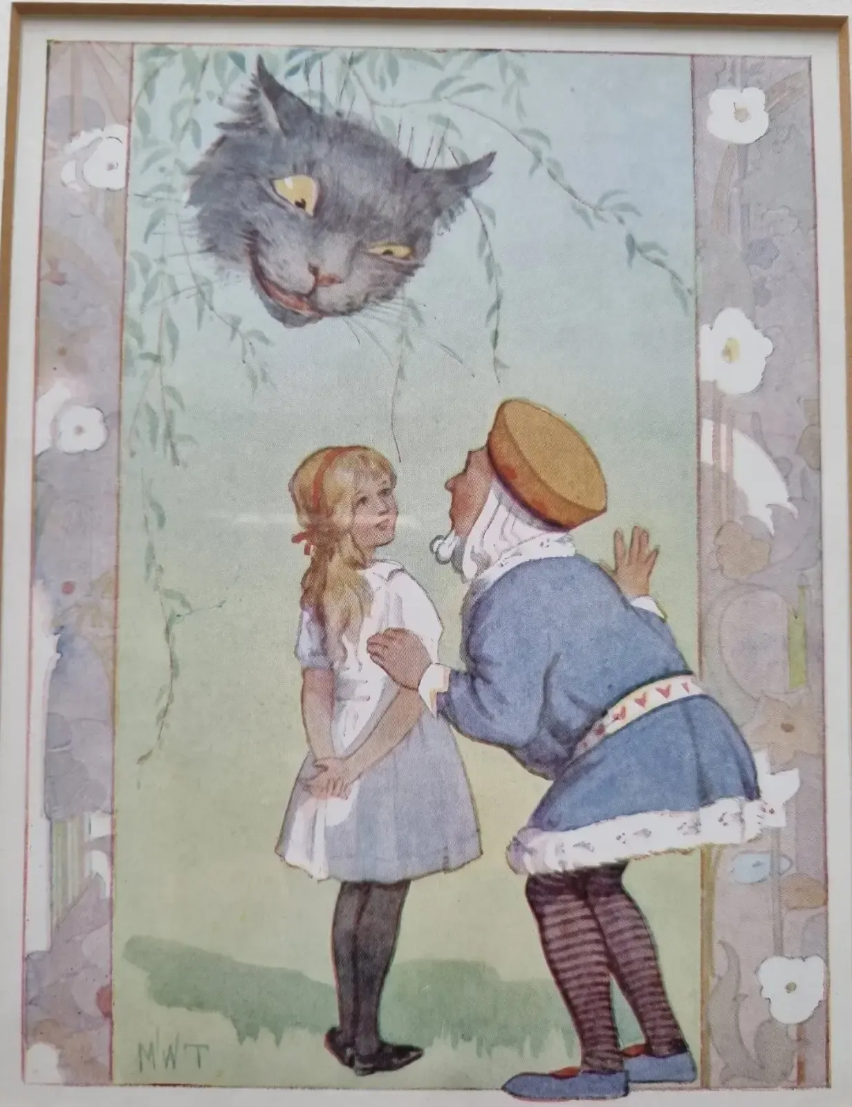 Set Of 5 Margaret Tarrant Alice In Wonderland Prints Professionally Framed photo Art