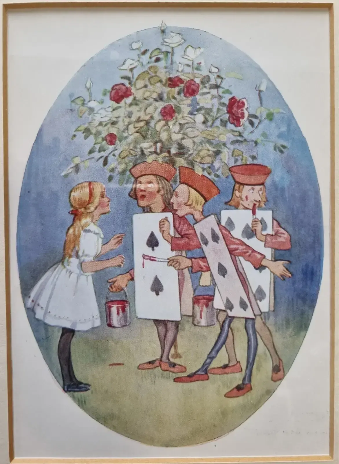 Set Of 5 Margaret Tarrant Alice In Wonderland Prints Professionally Framed photo 67.0
