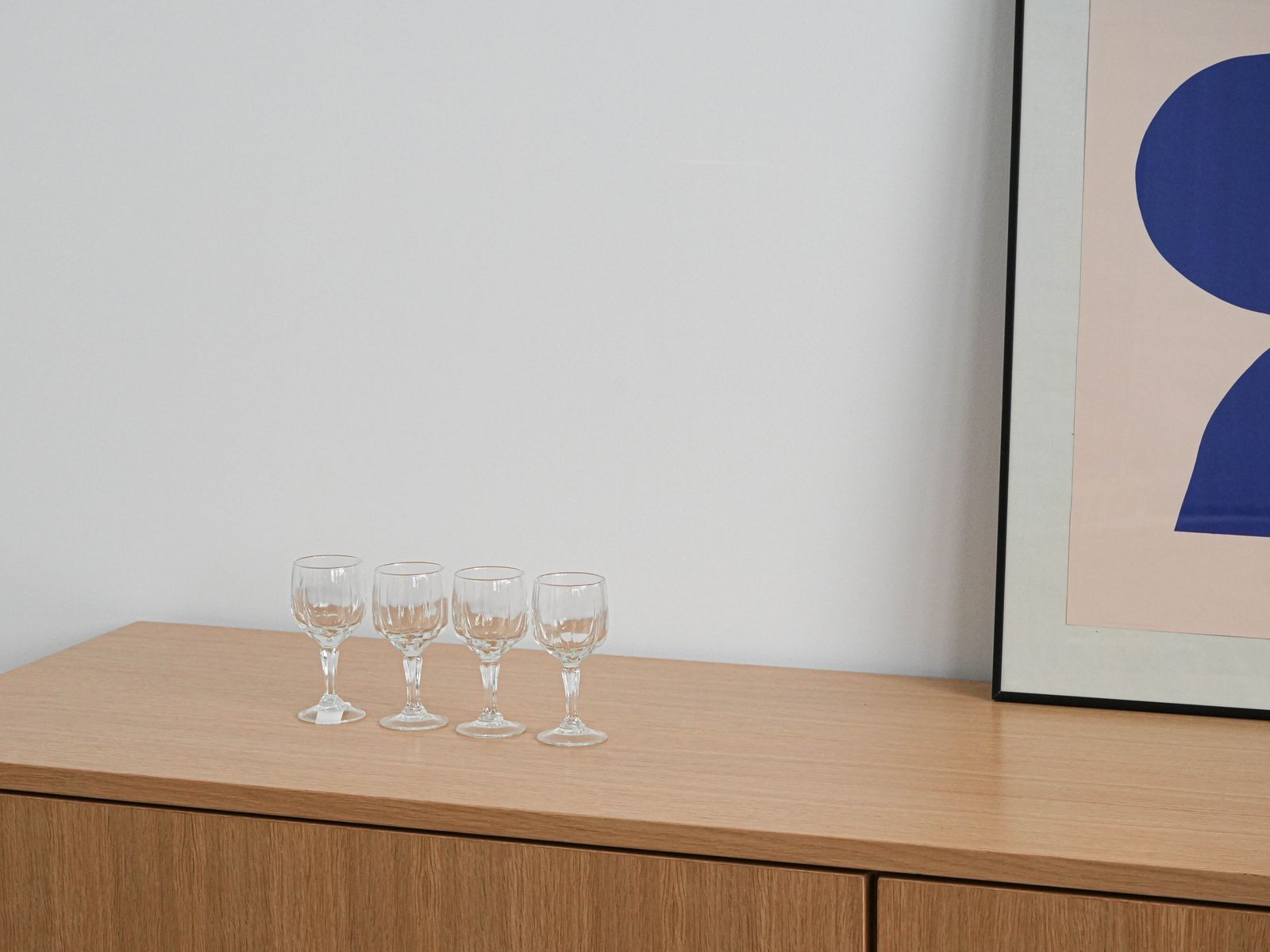 Set Of Four Glasses, Danish Design, 1970s, Manufactured In Denmark photo furniture