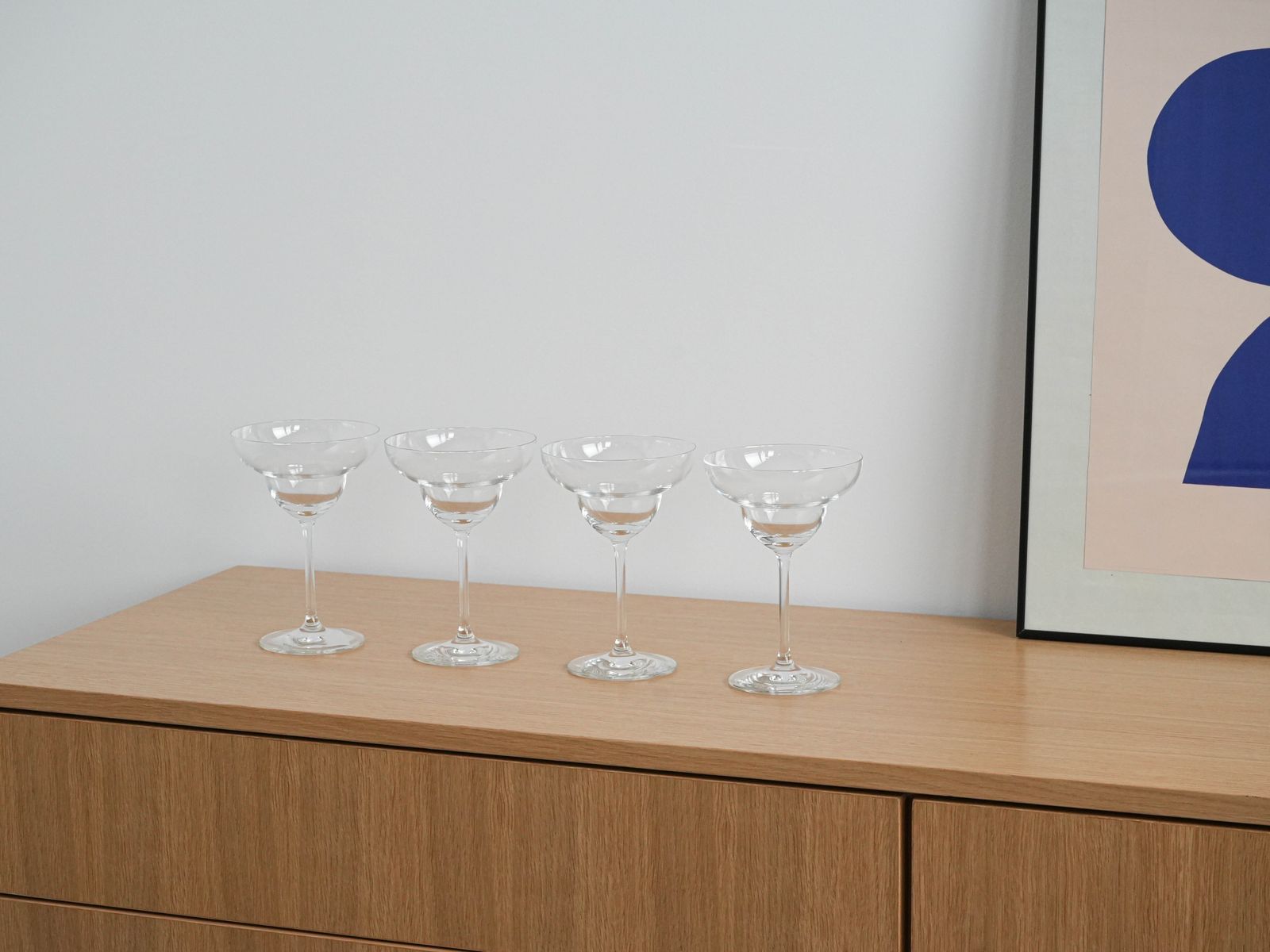 Set Of Margarita Glasses, Danish Design, 1970s, Manufactured In Denmark photo furniture