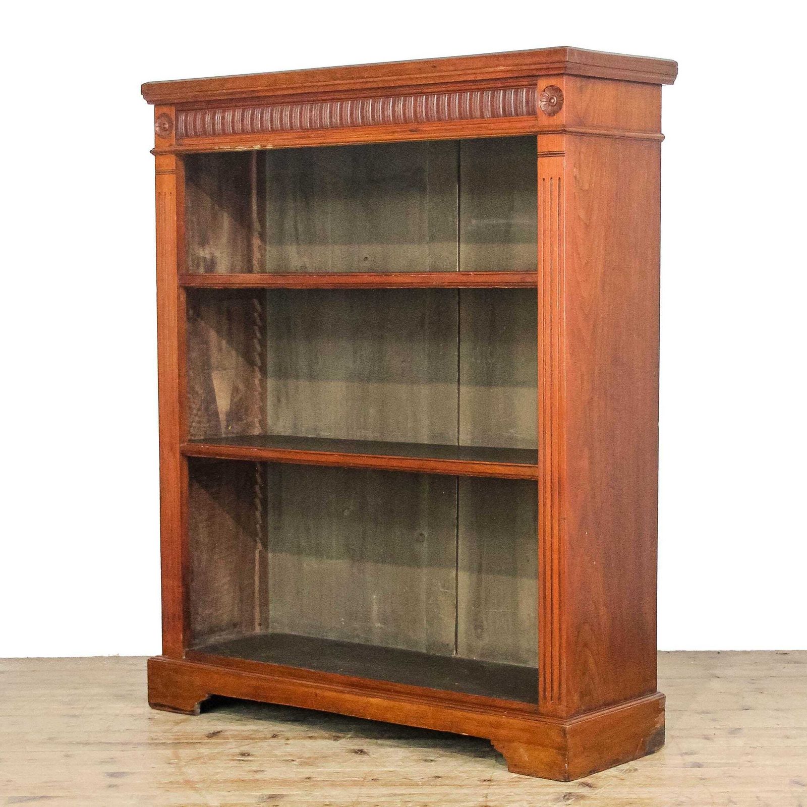 Antique Late Victorian Walnut Bookcase | Antique Furniture | Antique Shelving Unit | Antique Storage photo furniture