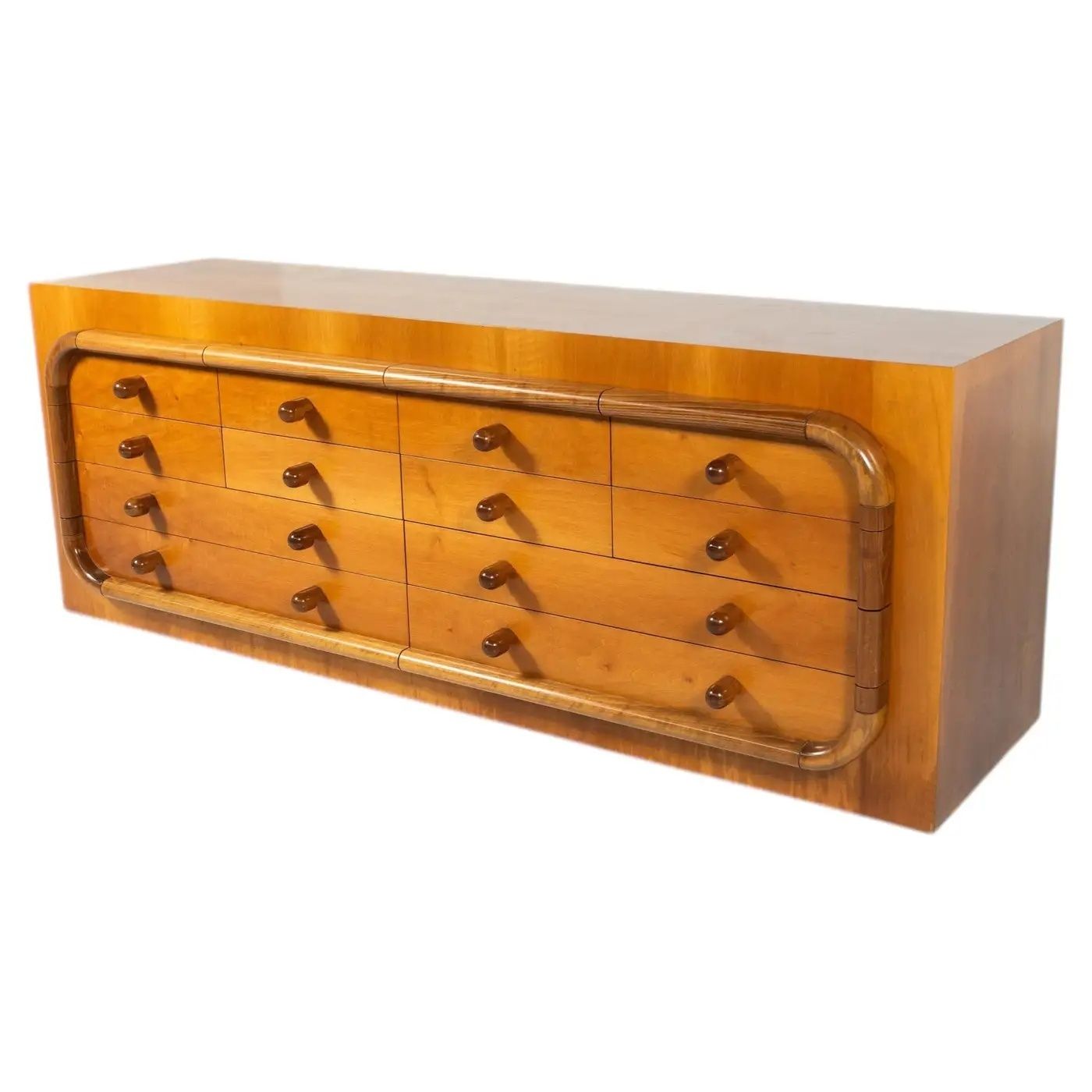 Mid Century Sideboard With Drawers Walnut Italy 1960s