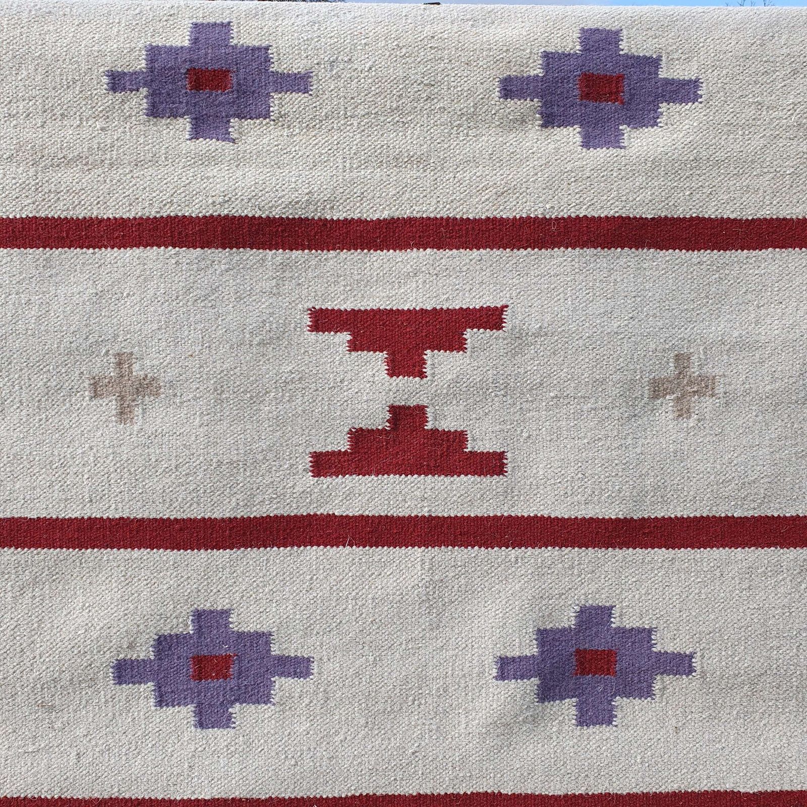 A Traditional Swedish Flatweave Rug Dating From The 1960s. photo 360.0