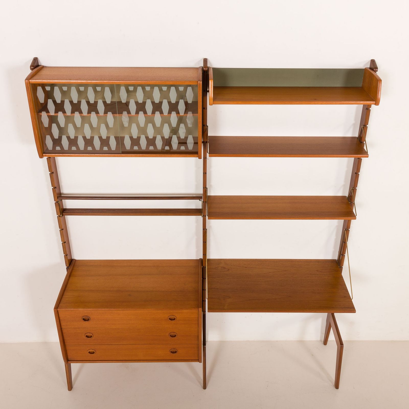 photo buy Ergo Free Standing Wall Unit With A Desk By John Texmon, Norway 1960s