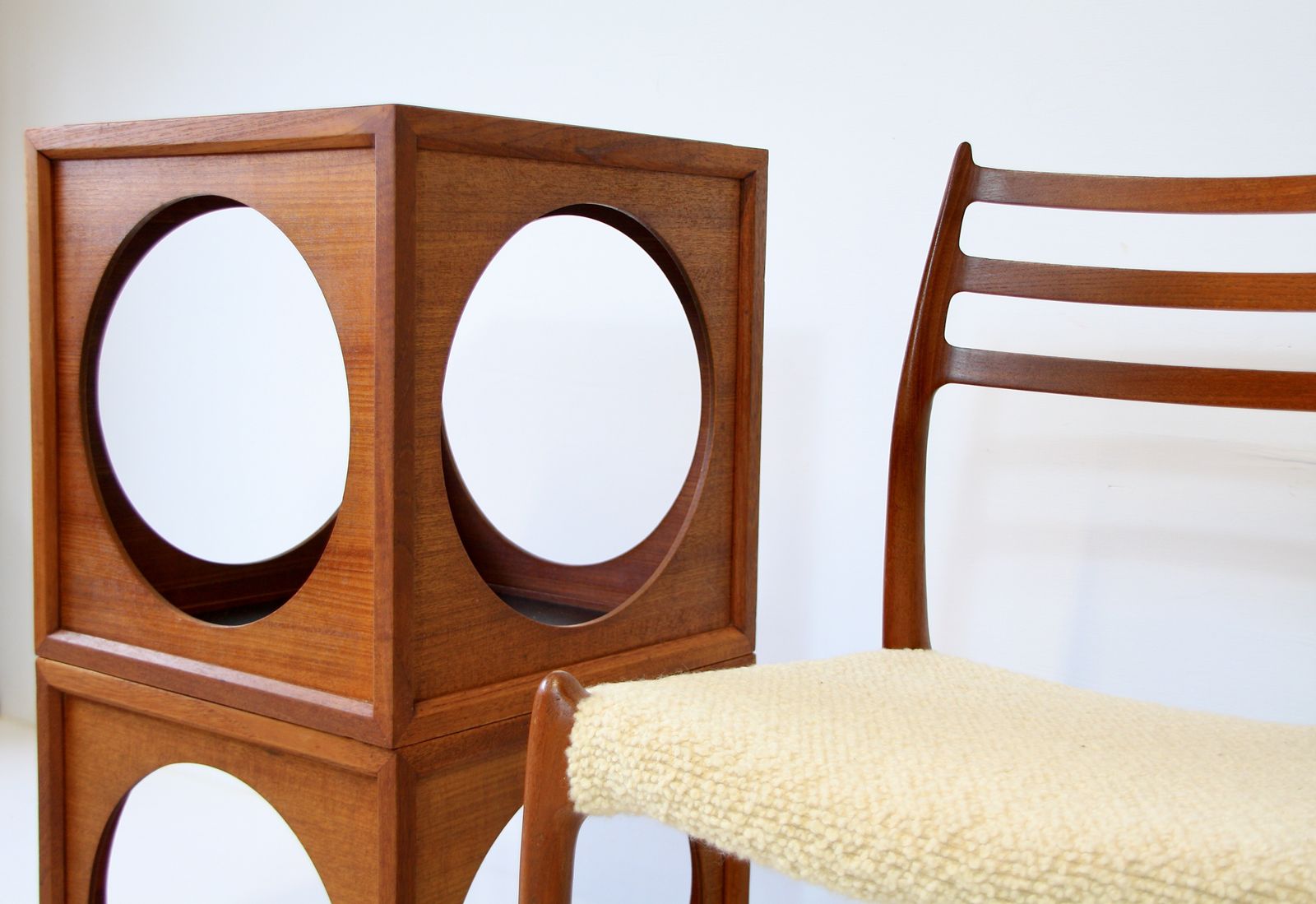 750.0 Vintage Japanese Hako Tables By Yoshiteru Hara Teak 1967 photo