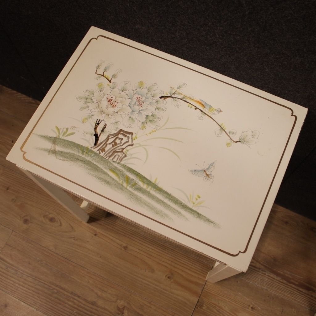 Four French Lacquered And Painted Coffee Tables photo furniture