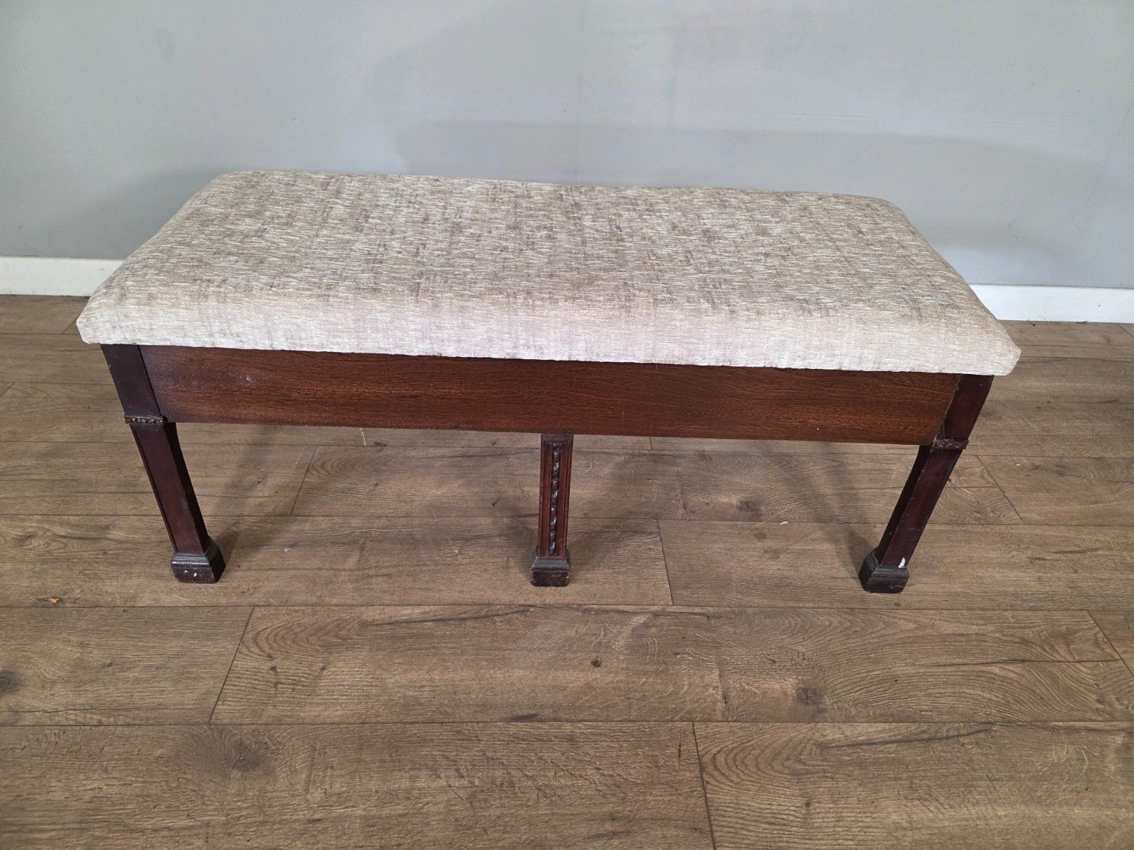 Antique Mahogany Adams Style Large Stool/Window Seat 18th Century photo for sale