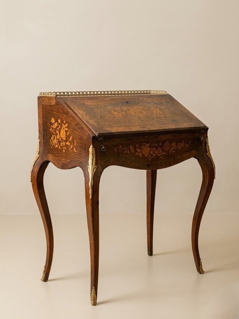 Antique French Ladies Writing Desk – Bureau De Dame C.1860, 19th Century photo for sale