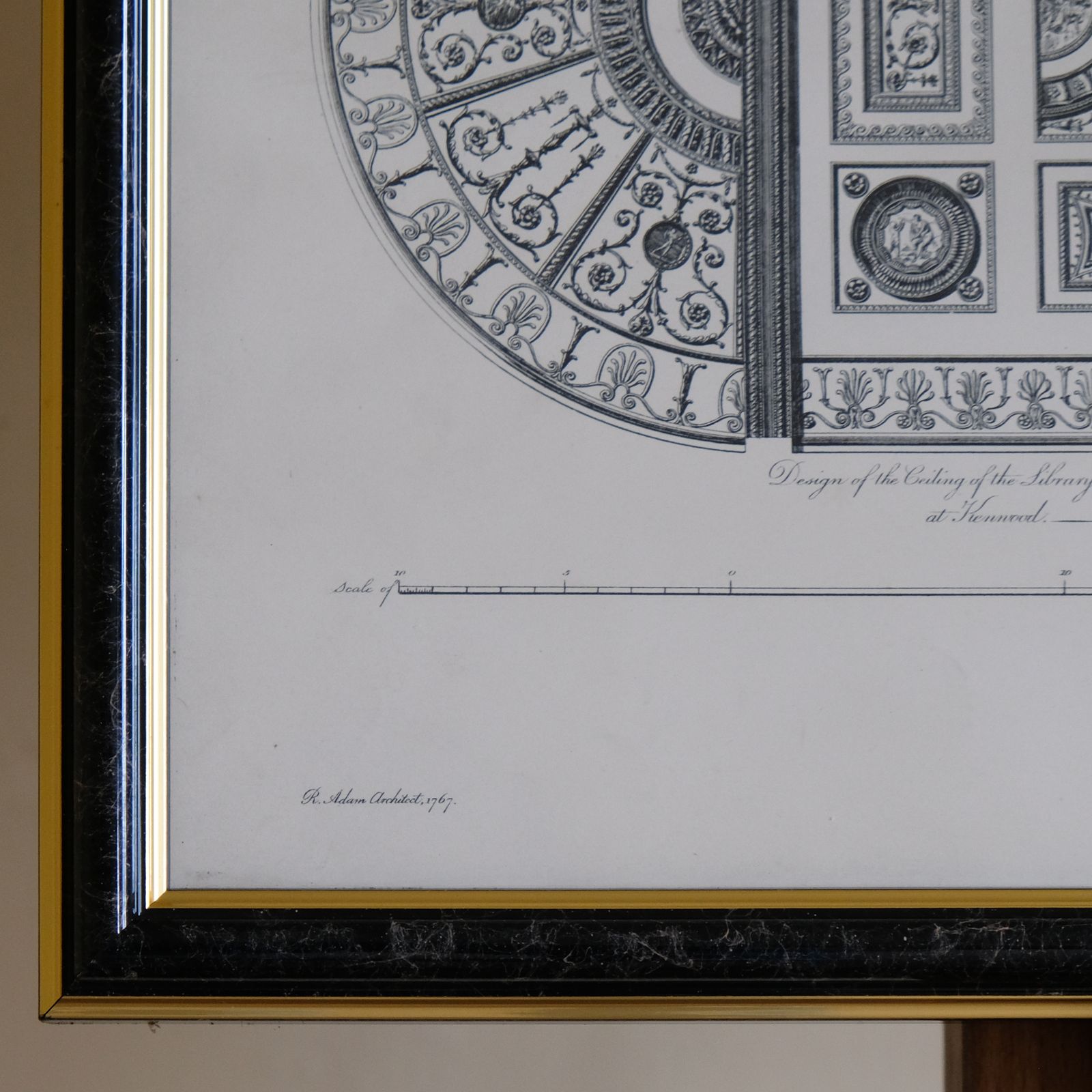 Design Of The Ceiling Of The Libaray Or Great Room At Kenwood, After Robert Adam photo 165.0