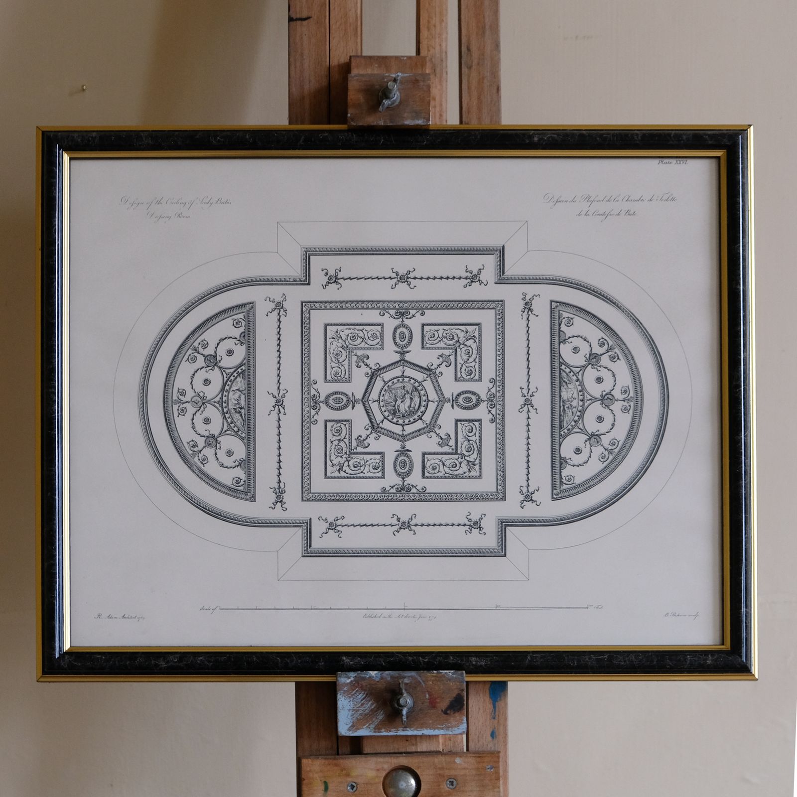 Design Of The Ceiling In Lady Bute's Dressing Room, After Robert Adam