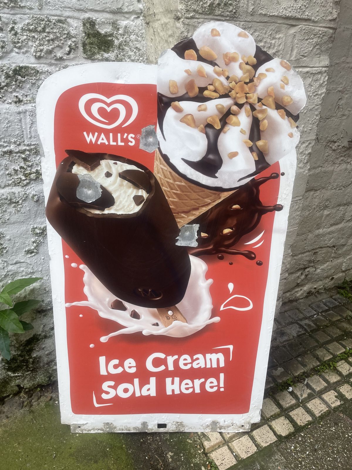 Metal Walls Ice Cream Sold Here Sign