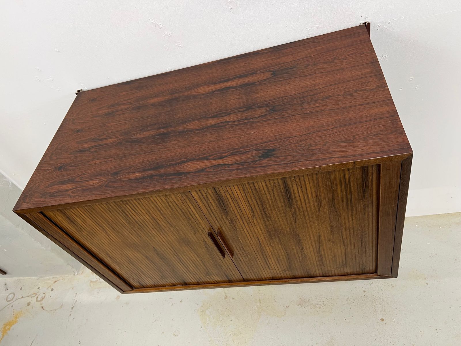 photo buy Rosewood Tambour Cabinet By Kai Kristiansen For Feldballes