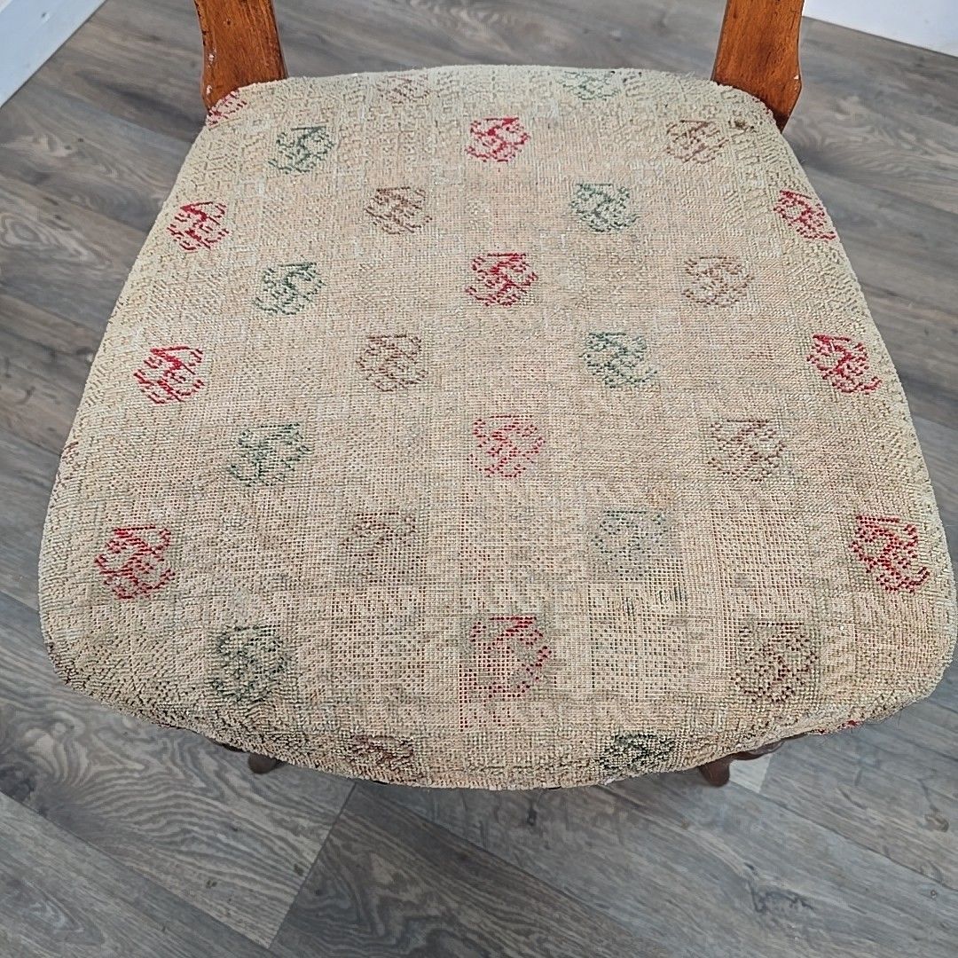 Antique Victorian Dining Chairs Walnut Balloon Back Bedroom Hall Seats Pair photo buy