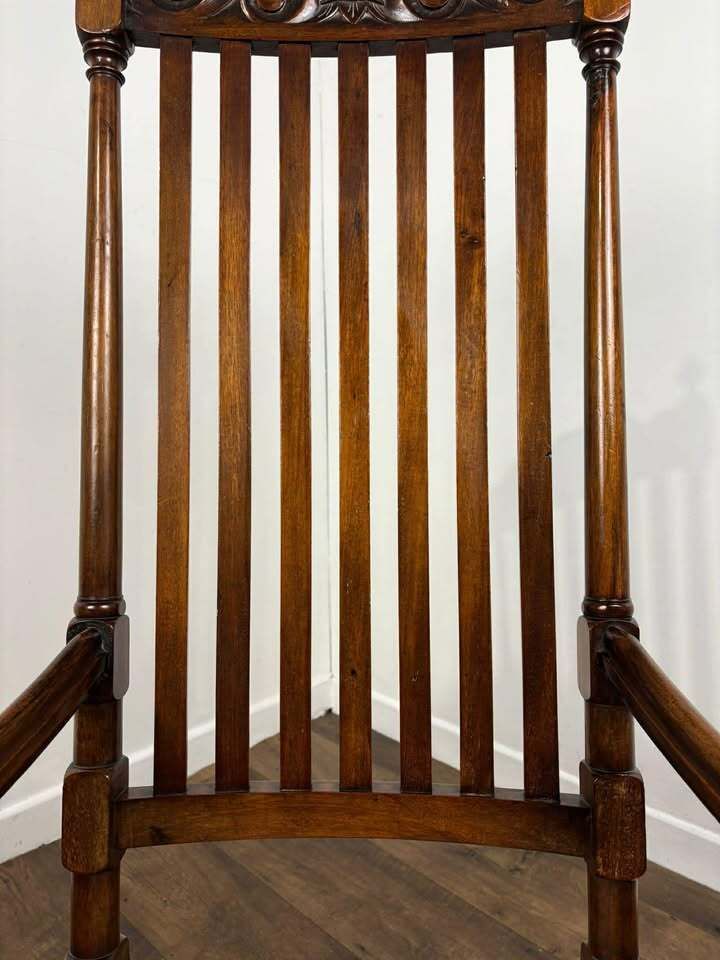 Reproduction Bar Back Mahogany Framed Armchair photo buy