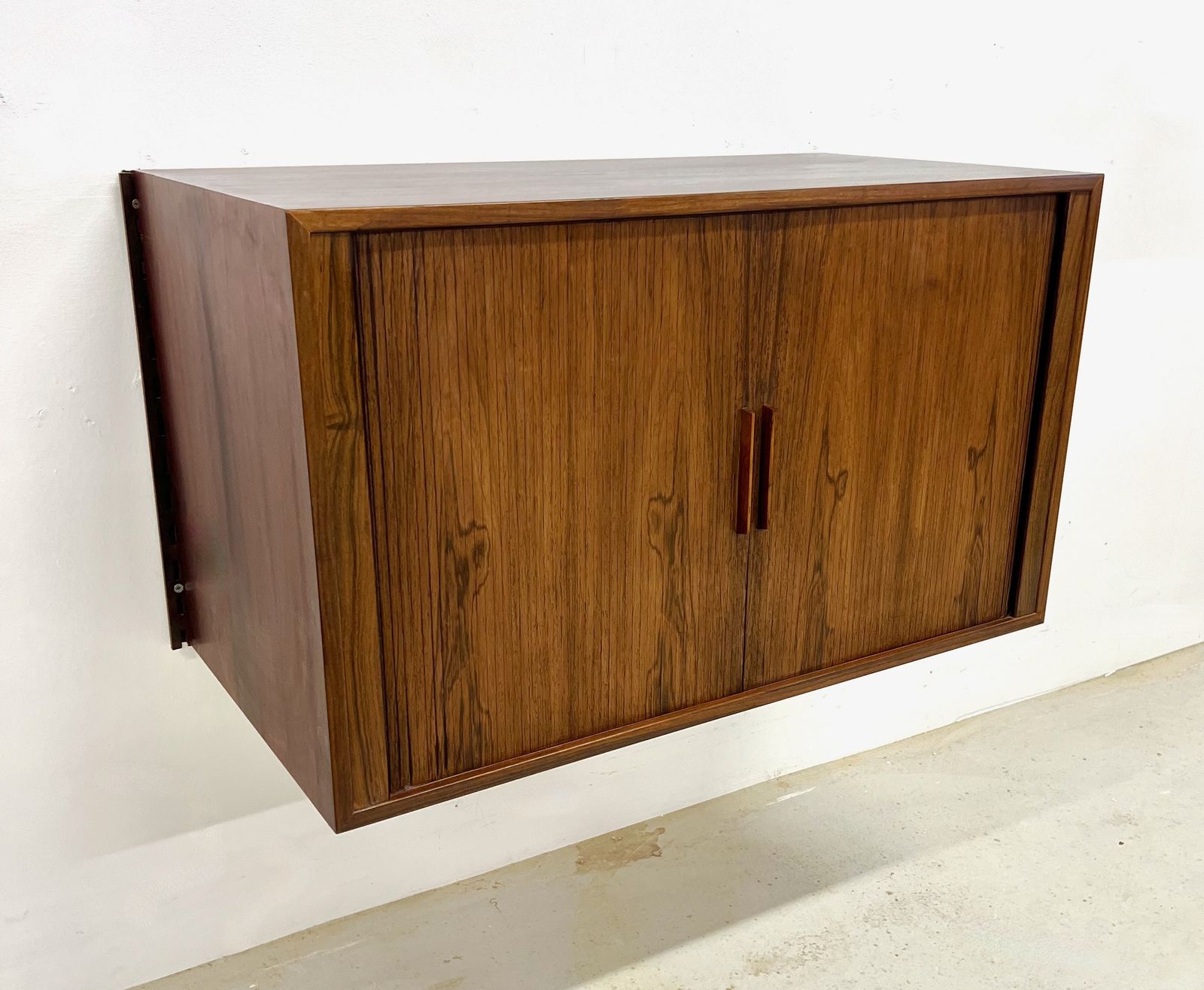 Rosewood Tambour Cabinet By Kai Kristiansen For Feldballes photo Furniture