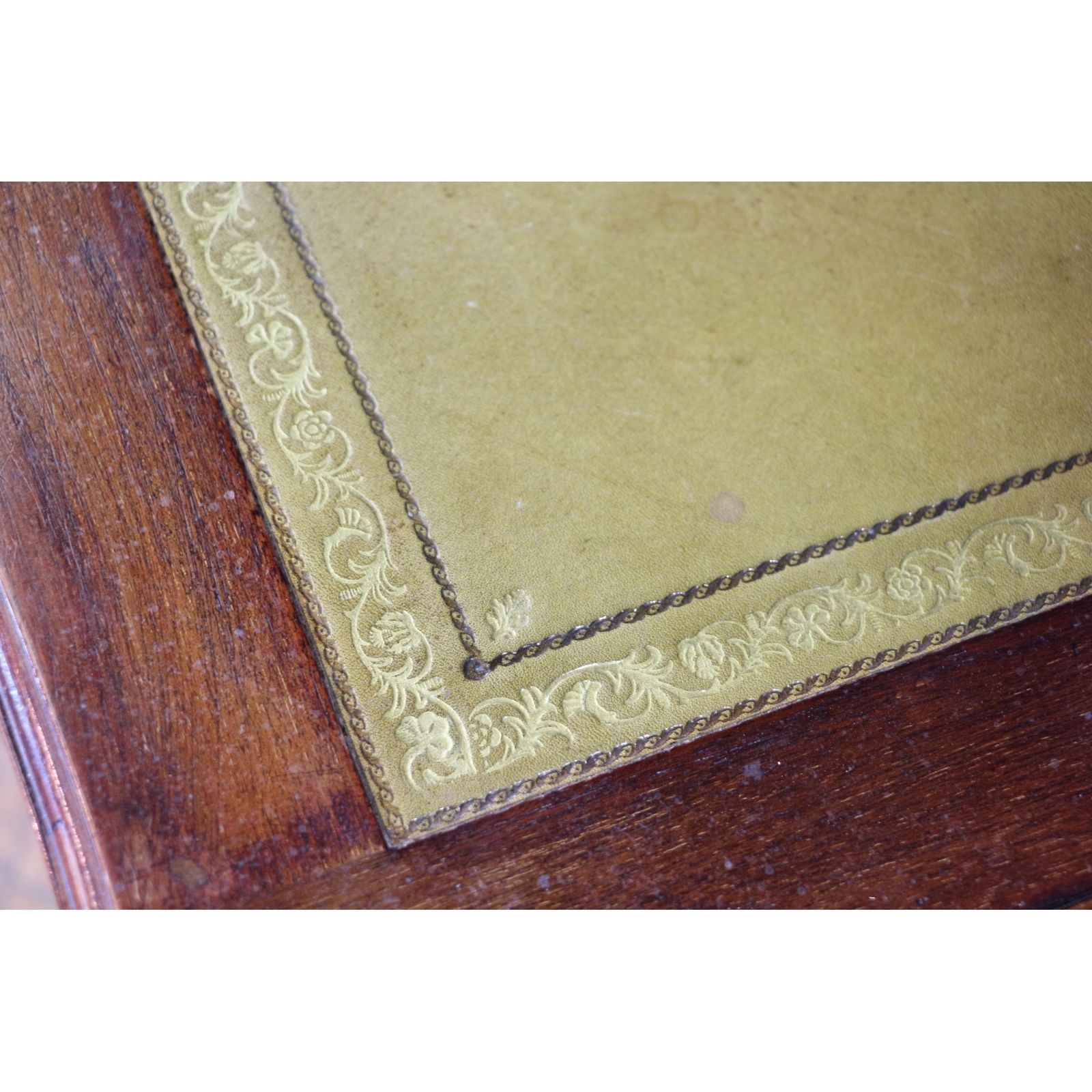 An Excellent Art Nouveau Mahogany And Leather Topped Desk Stones Patent Pop Up Interior photo buy