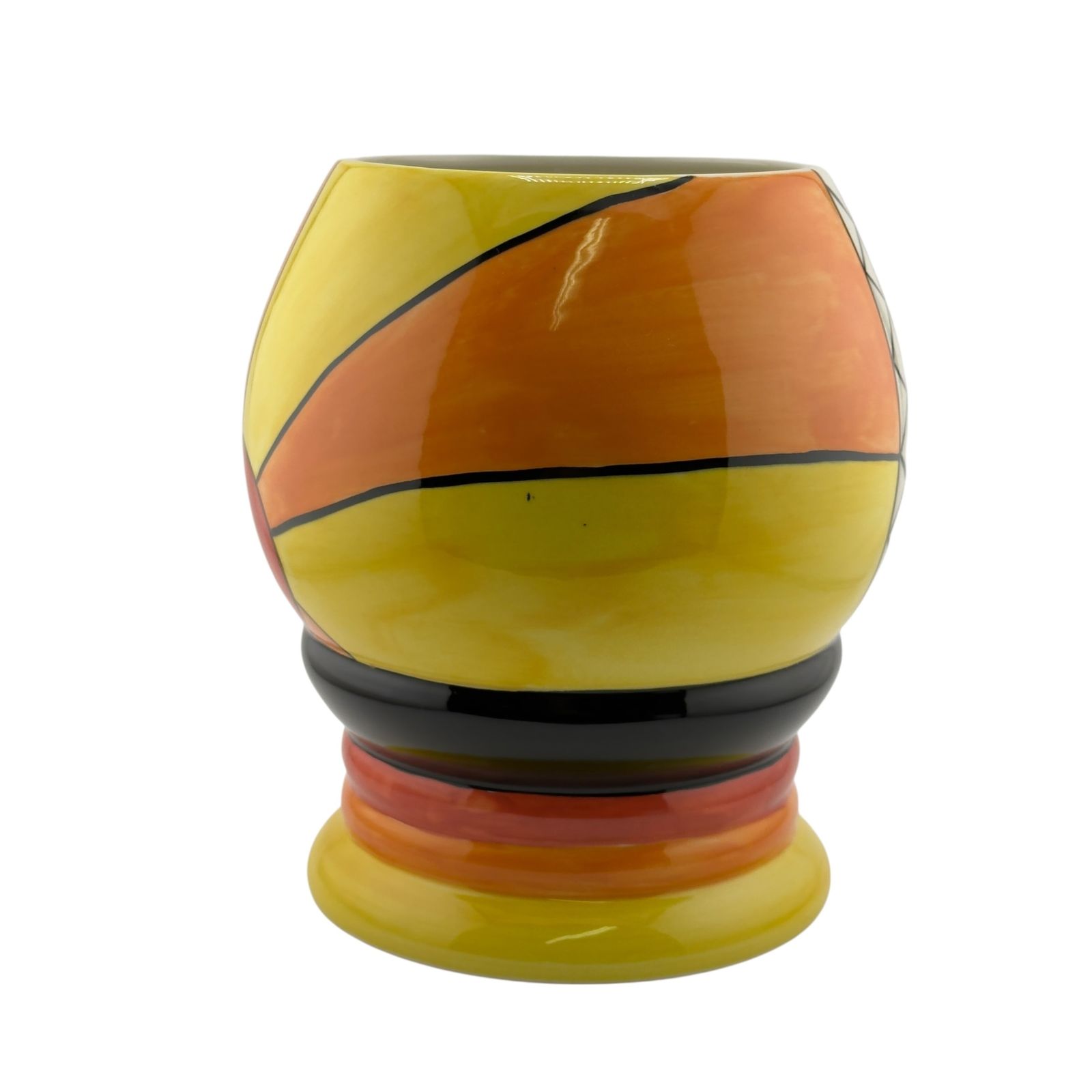Lorna Bailey “Sunburst” Art Deco Vase – Old Ellgreave Pottery – Hand Painted photo furniture