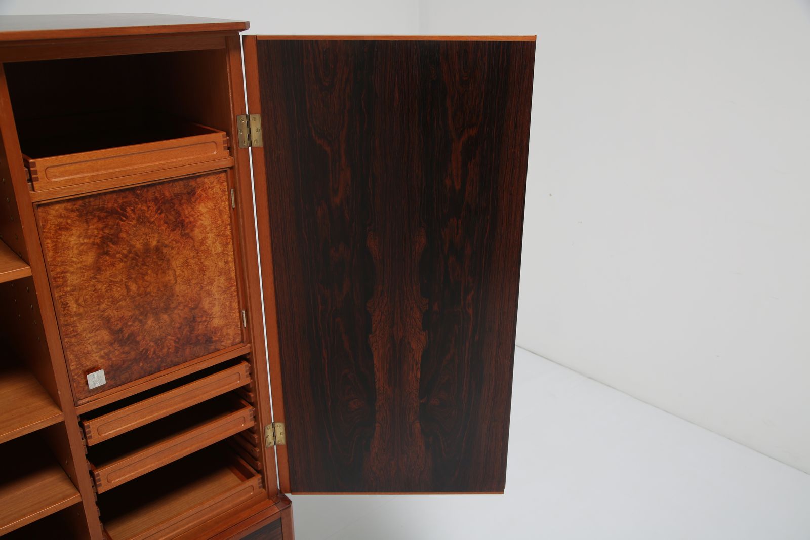 photo for sale Rosewood Drinks Cabinet: Swedish Mid Century, Bookmatched Rosewood, Sweden, 1960s