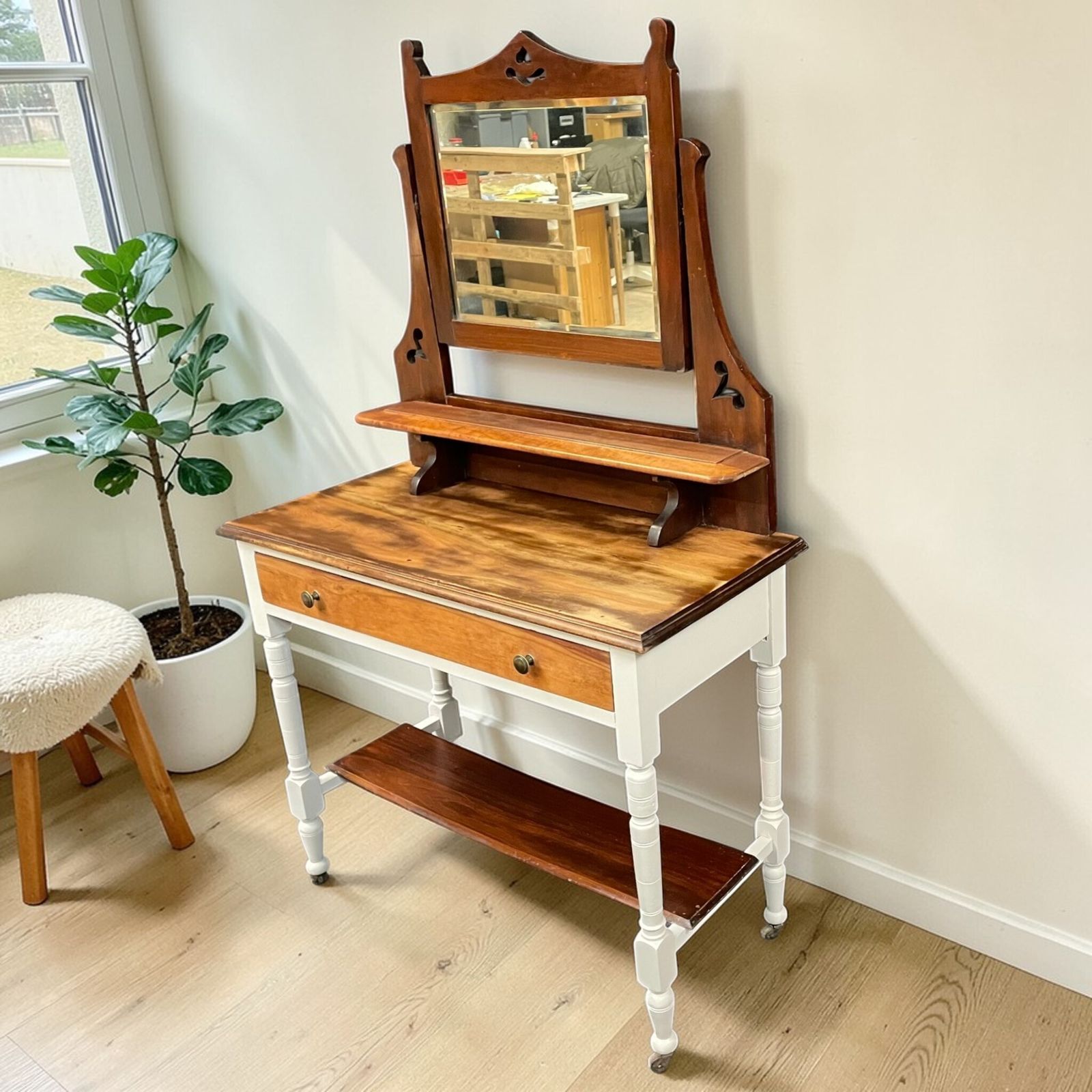 Restored Edwardian Dressing Table – Farmhouse Style photo furniture