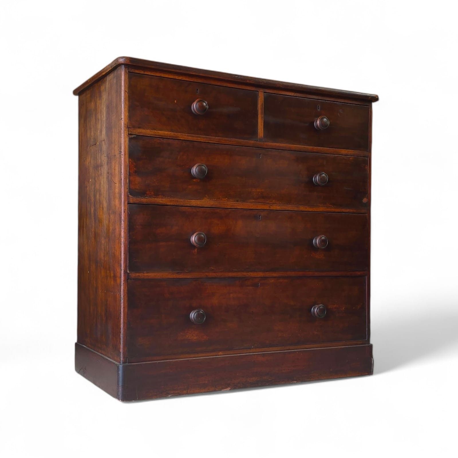 photo vinterior Antique Victorian Stained Pine Chest Of Drawers 2 Over 3