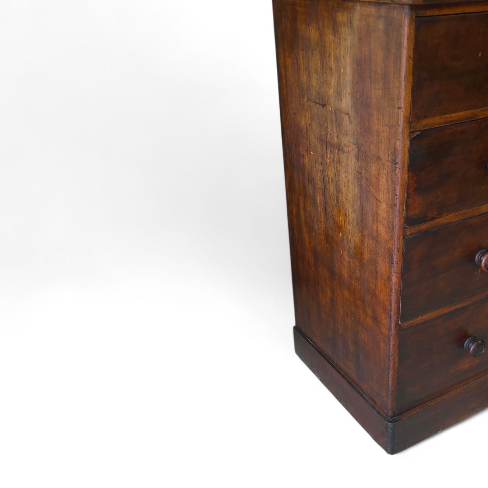 photo buy Antique Victorian Stained Pine Chest Of Drawers 2 Over 3