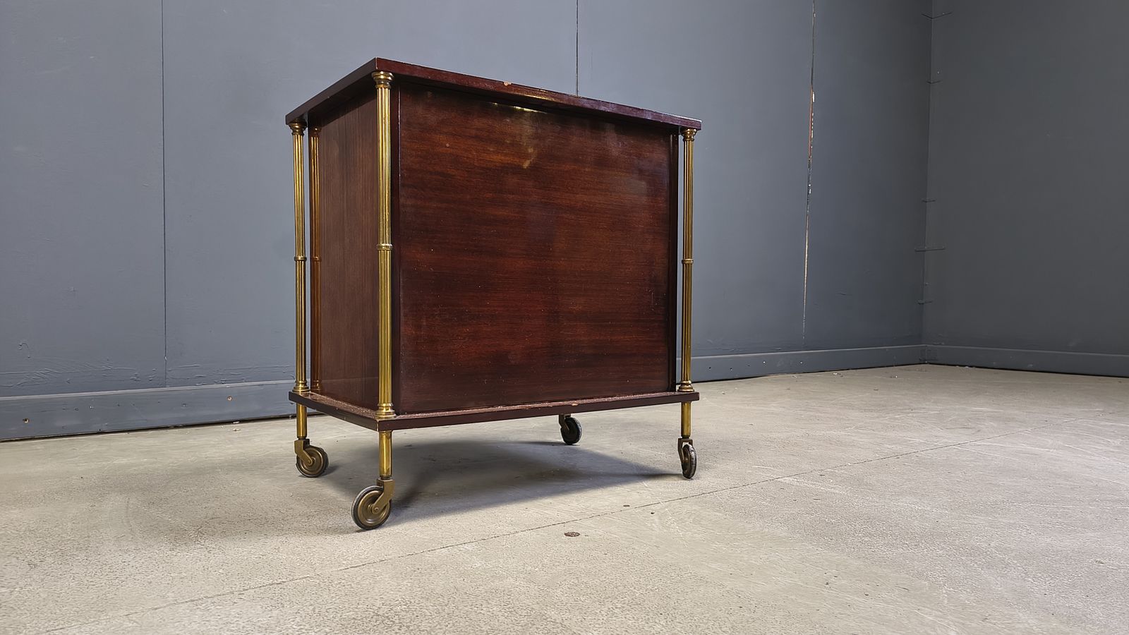 Mid Century Modern French Bar Cabinet, 1960s photo Furniture