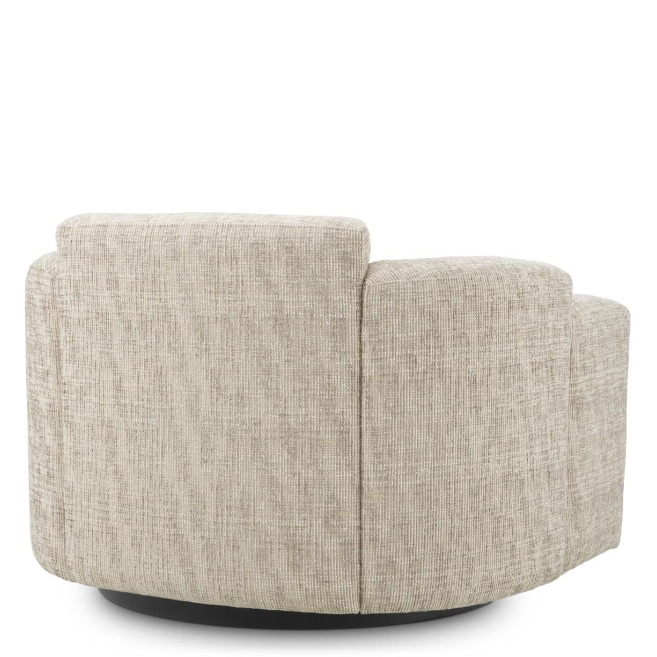Swivel Chair In Creststone Beige With Black Base photo 3144.0