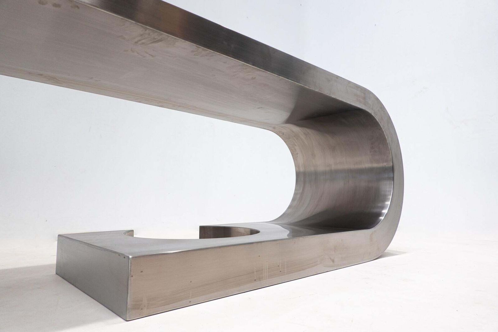 photo furniture Mid Century Modern Steel Desk "Diapason" By Marzio Cecchi, 1968